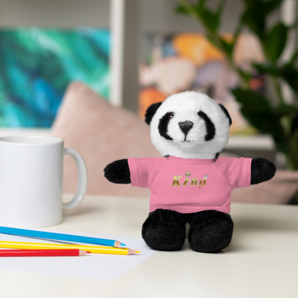 KindKing Teddy Bear with 'KindKing' Tee – Plush Stuffed Animal Gift