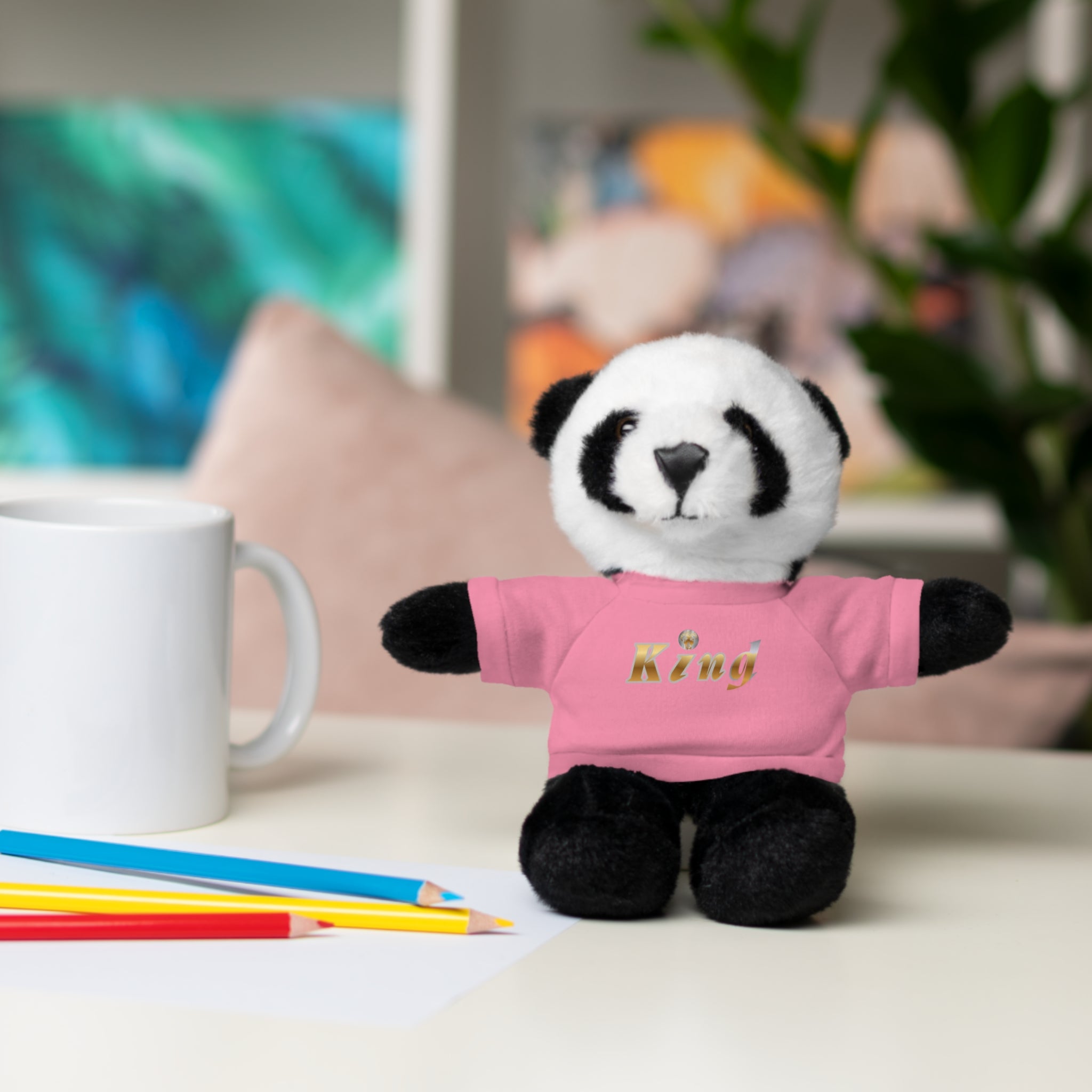 KindKing Teddy Bear with 'KindKing' Tee – Plush Stuffed Animal Gift