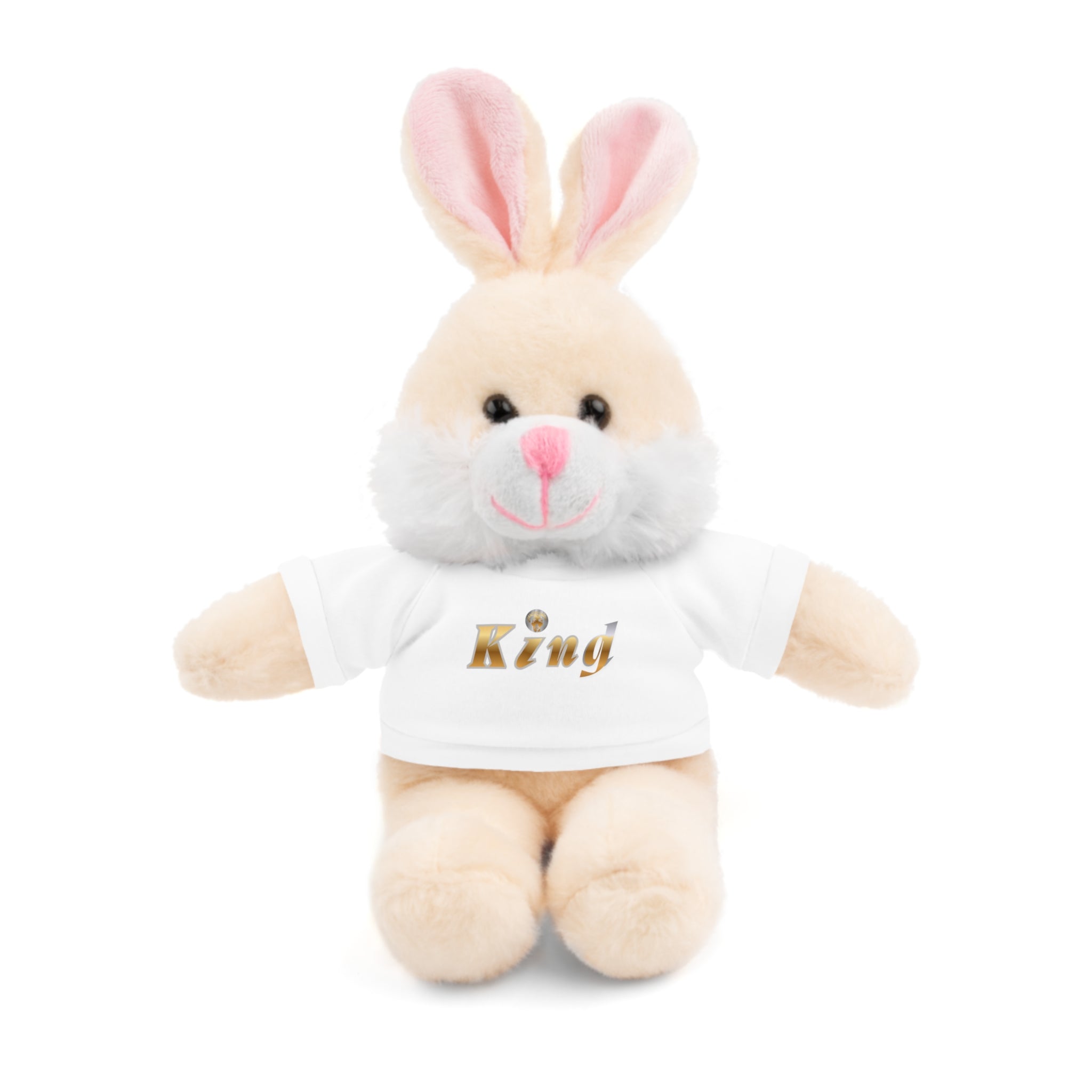 KindKing Teddy Bear with 'KindKing' Tee – Plush Stuffed Animal Gift