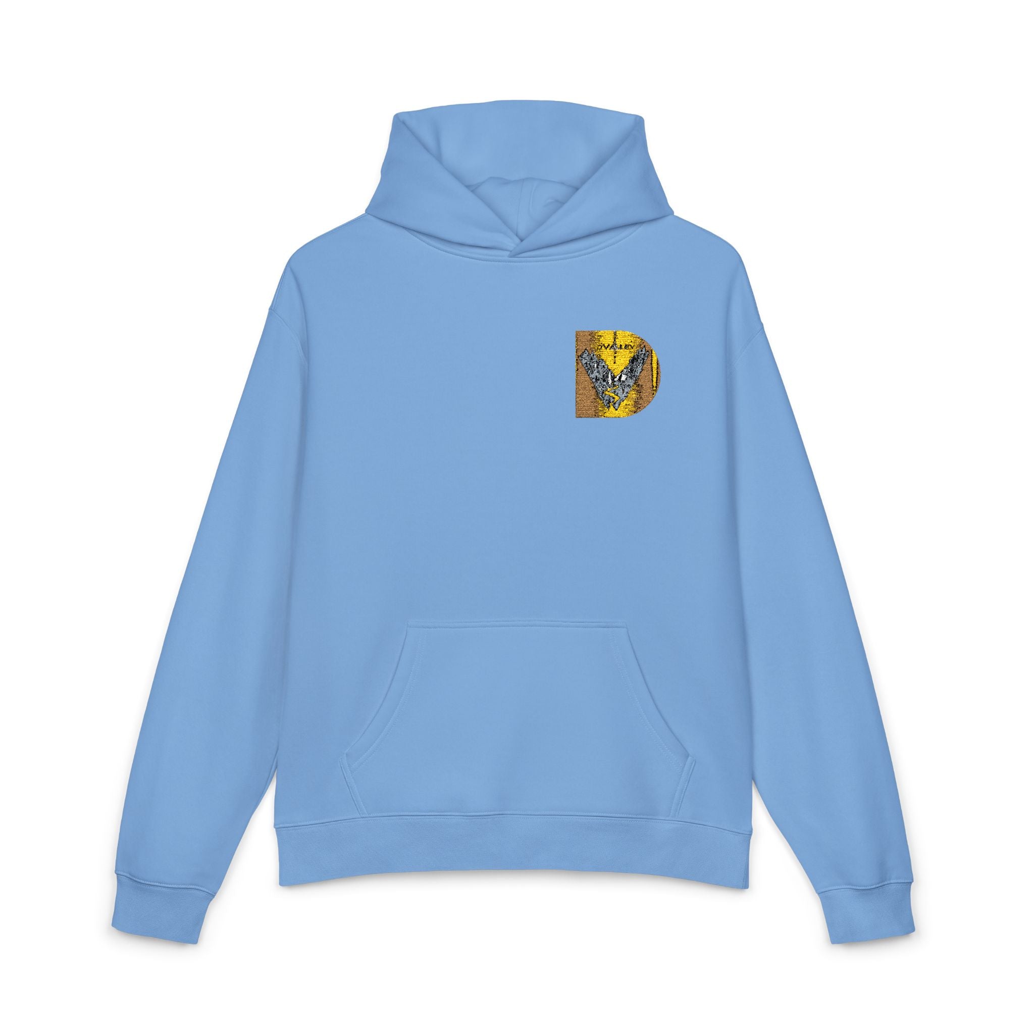 Gold Sequin D Initial Hoodie — Personalized Letter Pullover