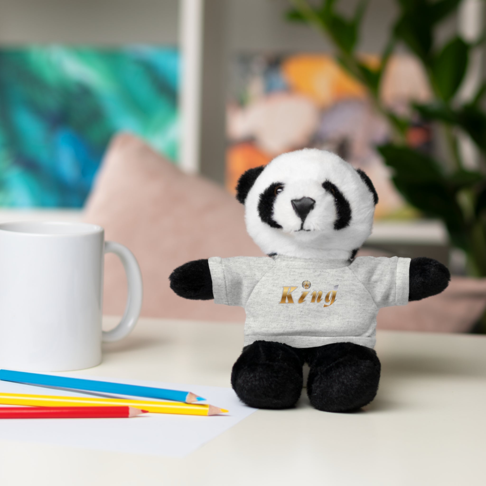 KindKing Teddy Bear with 'KindKing' Tee – Plush Stuffed Animal Gift