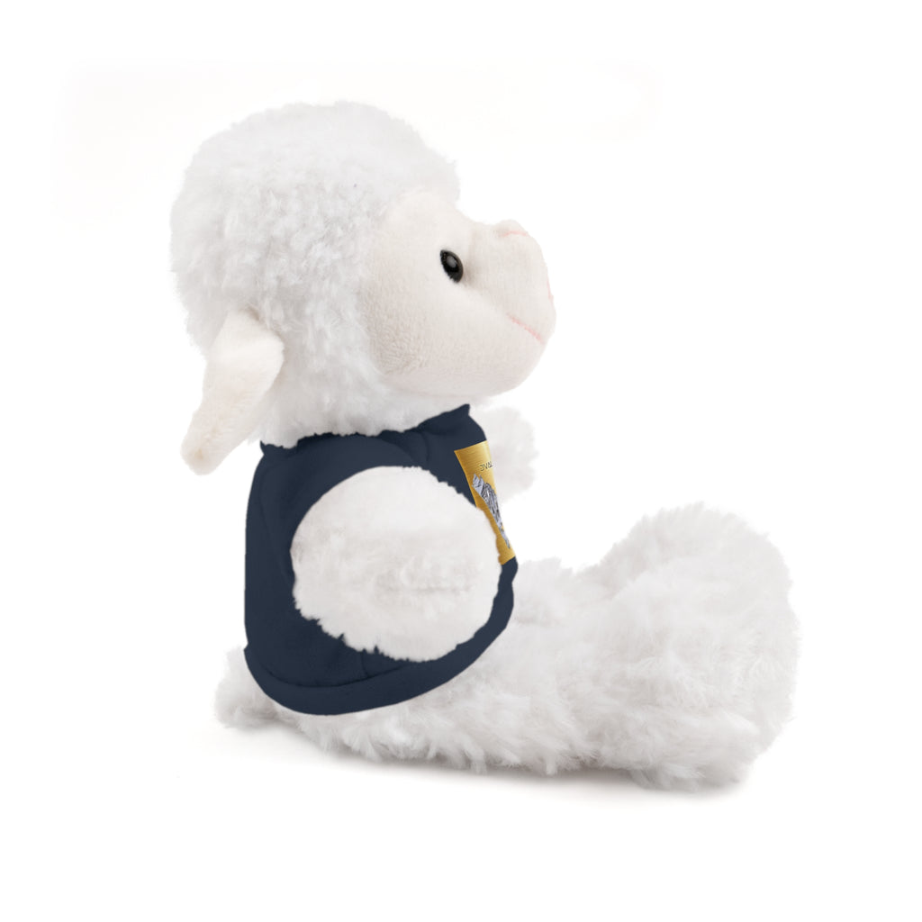 Teddy Bear with 'D'Valley' Gold Heart Tee — Cute Plush Gift for Kids & Loved Ones