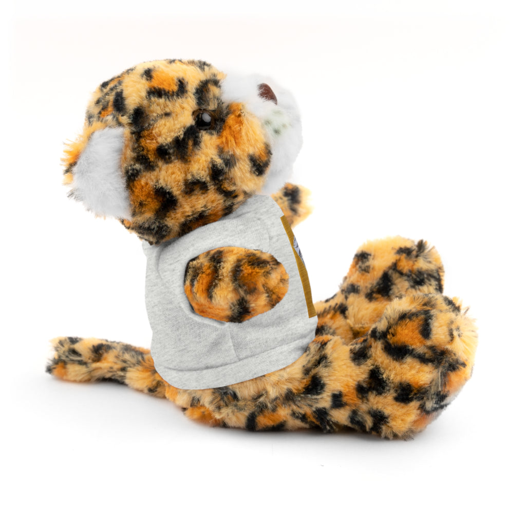 Teddy Bear with 'D'Valley' Gold Heart Tee — Cute Plush Gift for Kids & Loved Ones