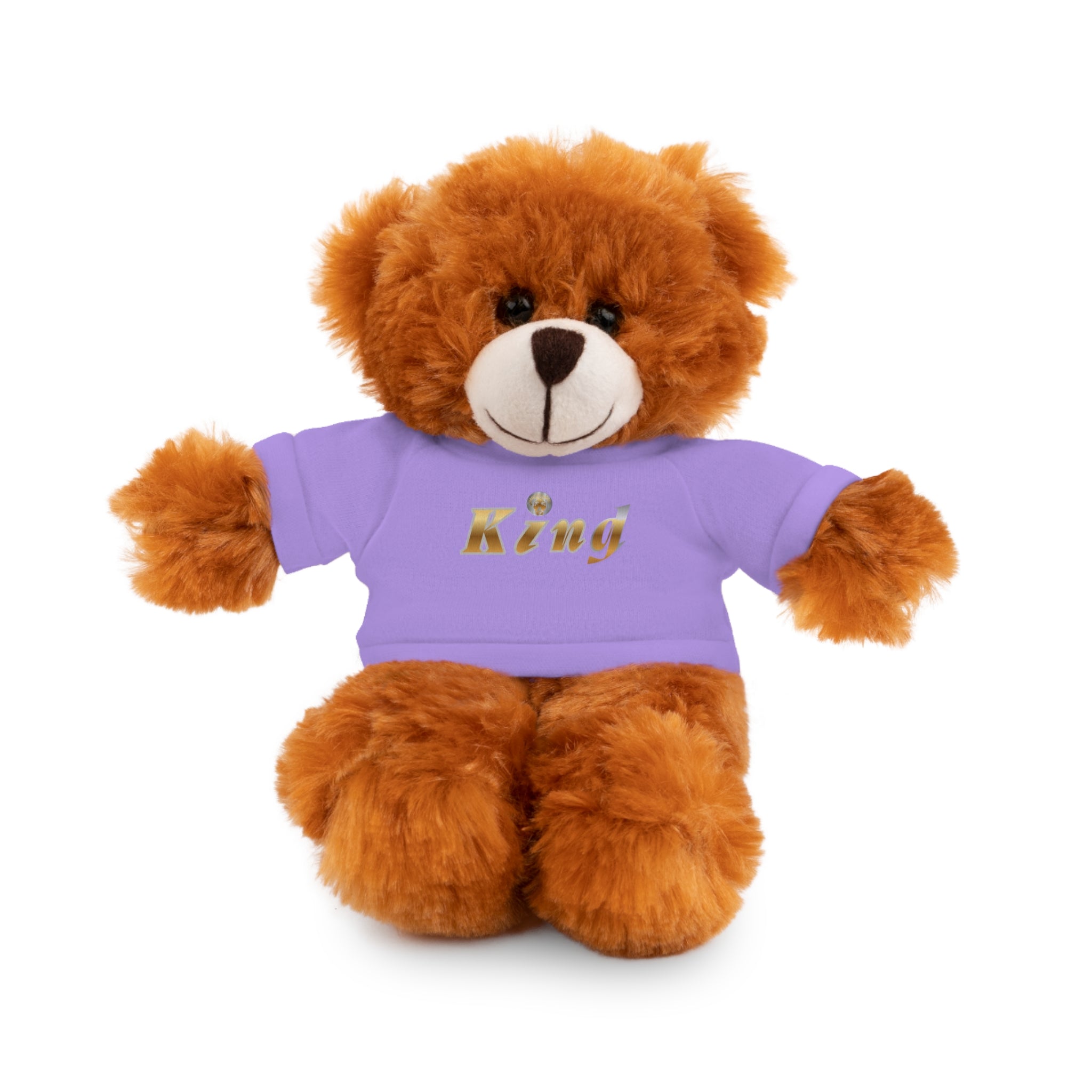 KindKing Teddy Bear with 'KindKing' Tee – Plush Stuffed Animal Gift