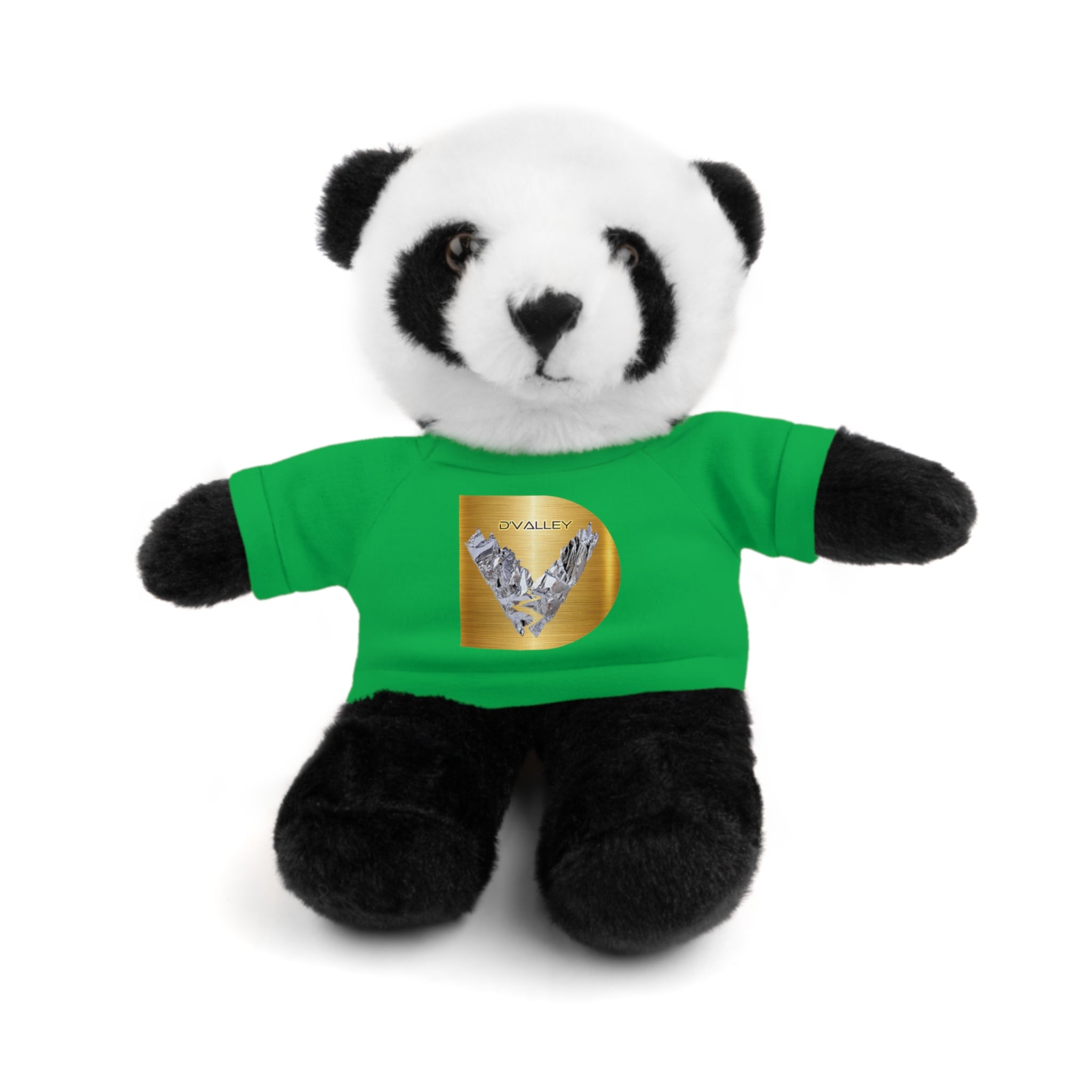 Teddy Bear with 'D'Valley' Gold Heart Tee — Cute Plush Gift for Kids & Loved Ones