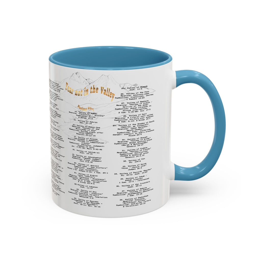 Coffee Mug — "Down in the Valley" Lyrics Accent Mug (11/15oz)