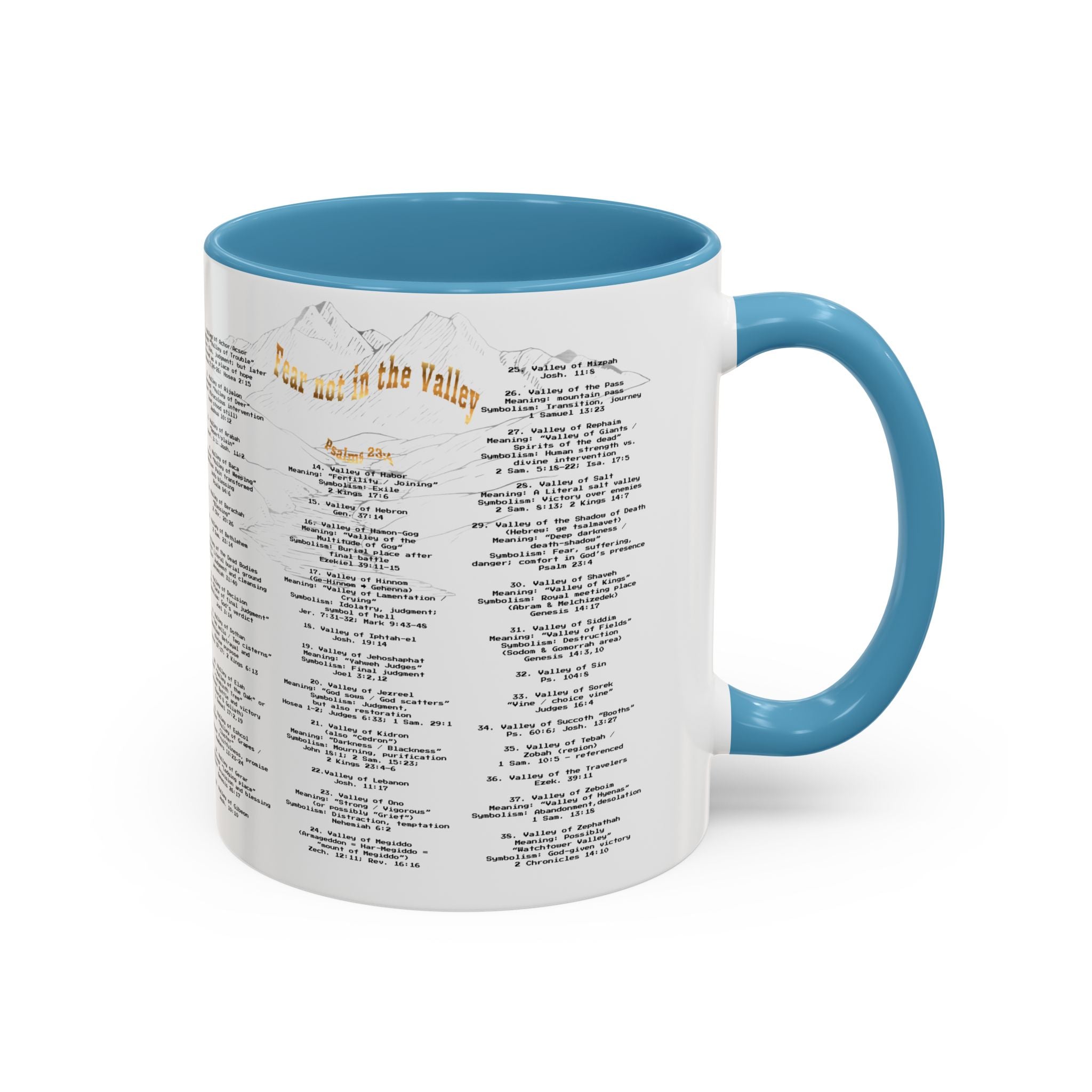 Coffee Mug — "Down in the Valley" Lyrics Accent Mug (11/15oz)