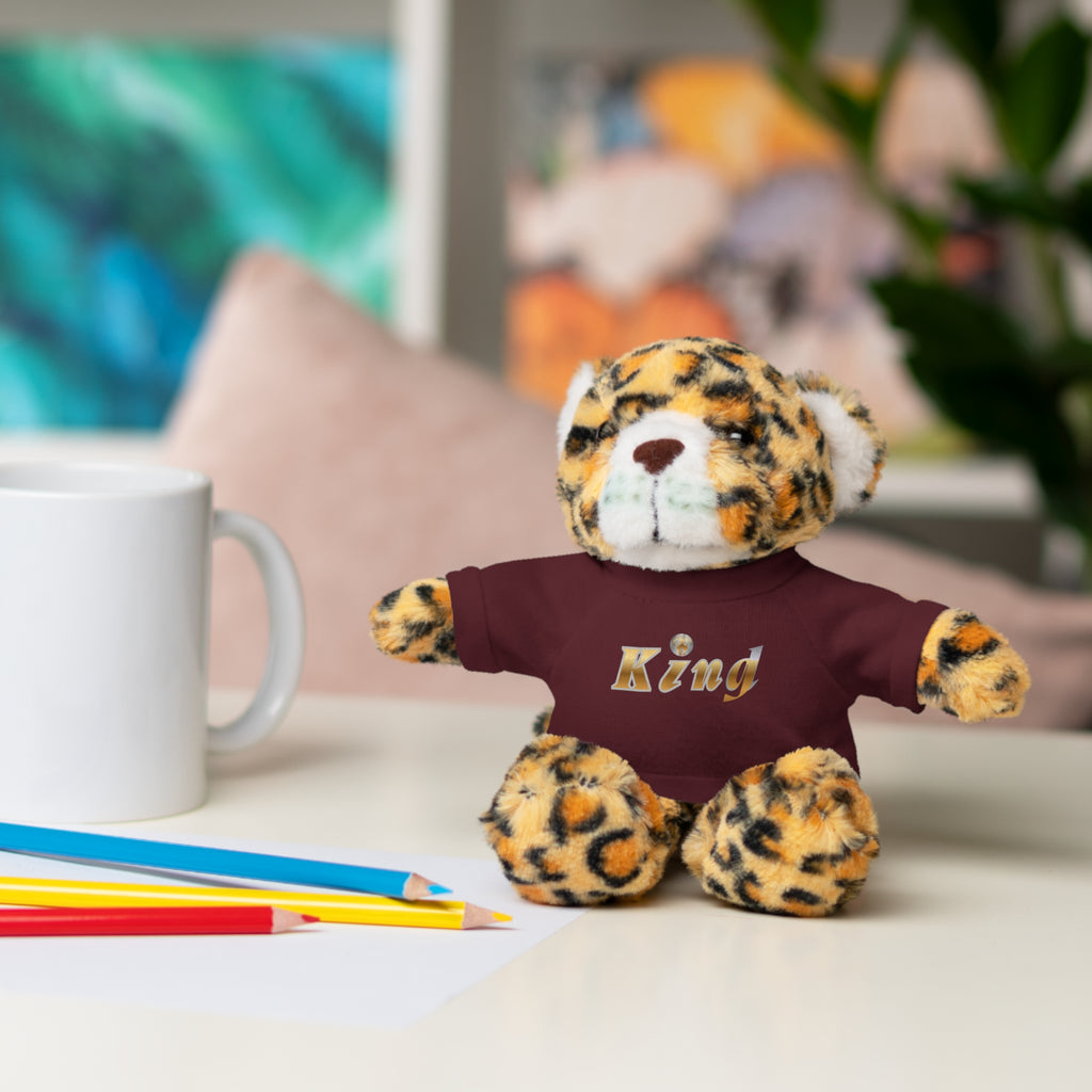KindKing Teddy Bear with 'KindKing' Tee – Plush Stuffed Animal Gift