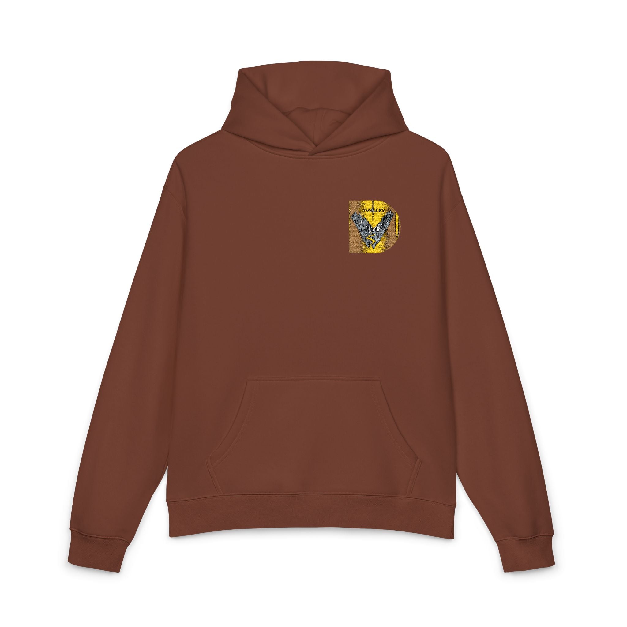 Gold Sequin D Initial Hoodie — Personalized Letter Pullover