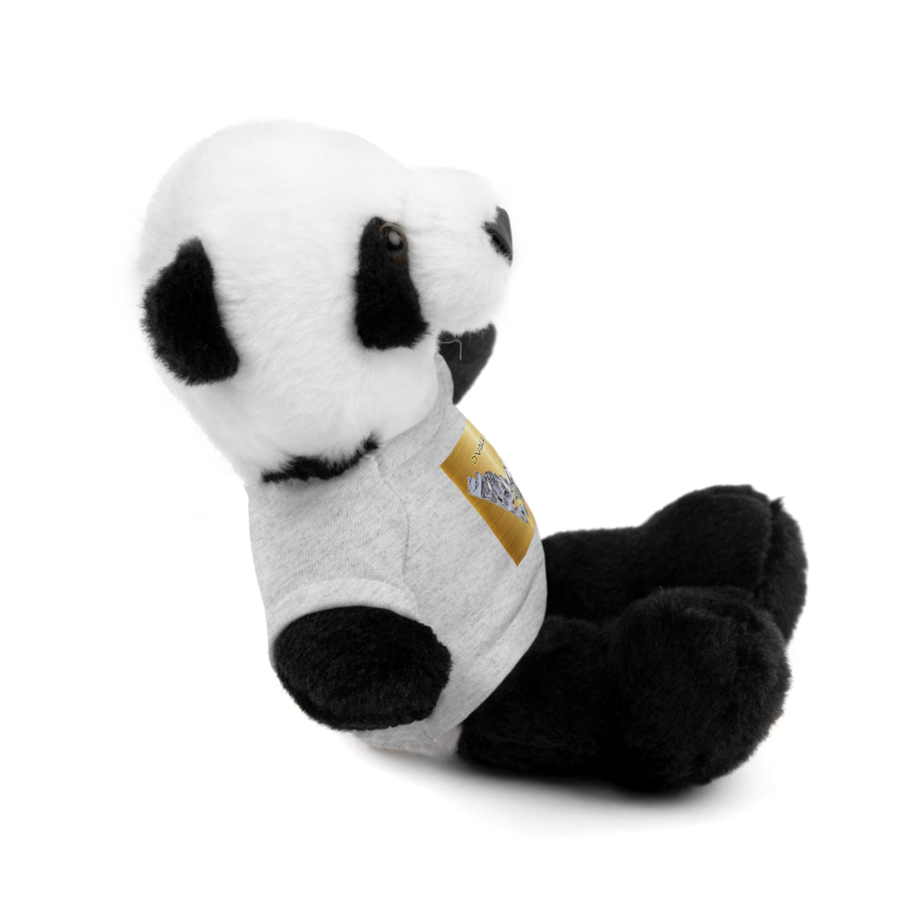 Teddy Bear with 'D'Valley' Gold Heart Tee — Cute Plush Gift for Kids & Loved Ones