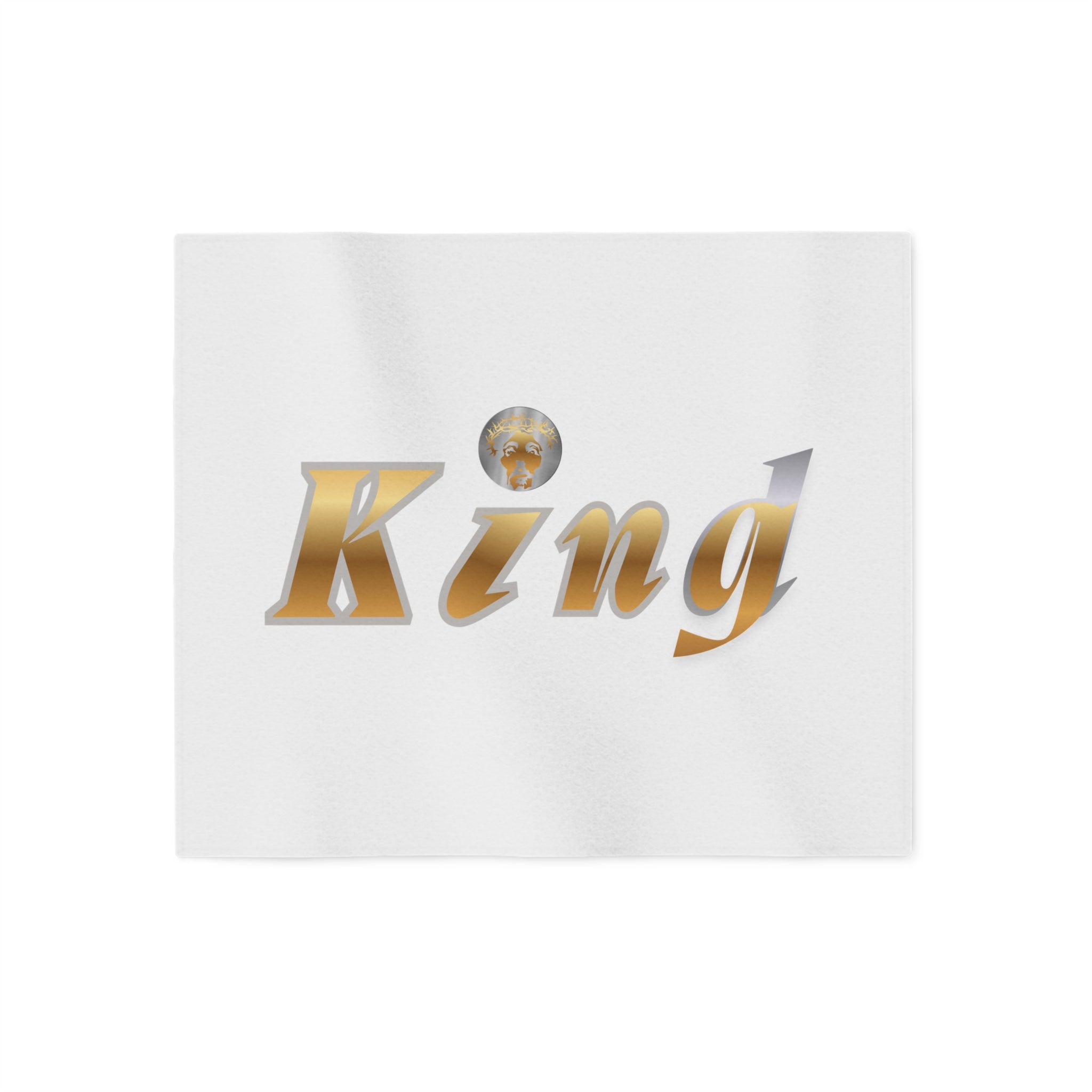 KindKing Gold Script Blanket — Luxury Cozy Throw