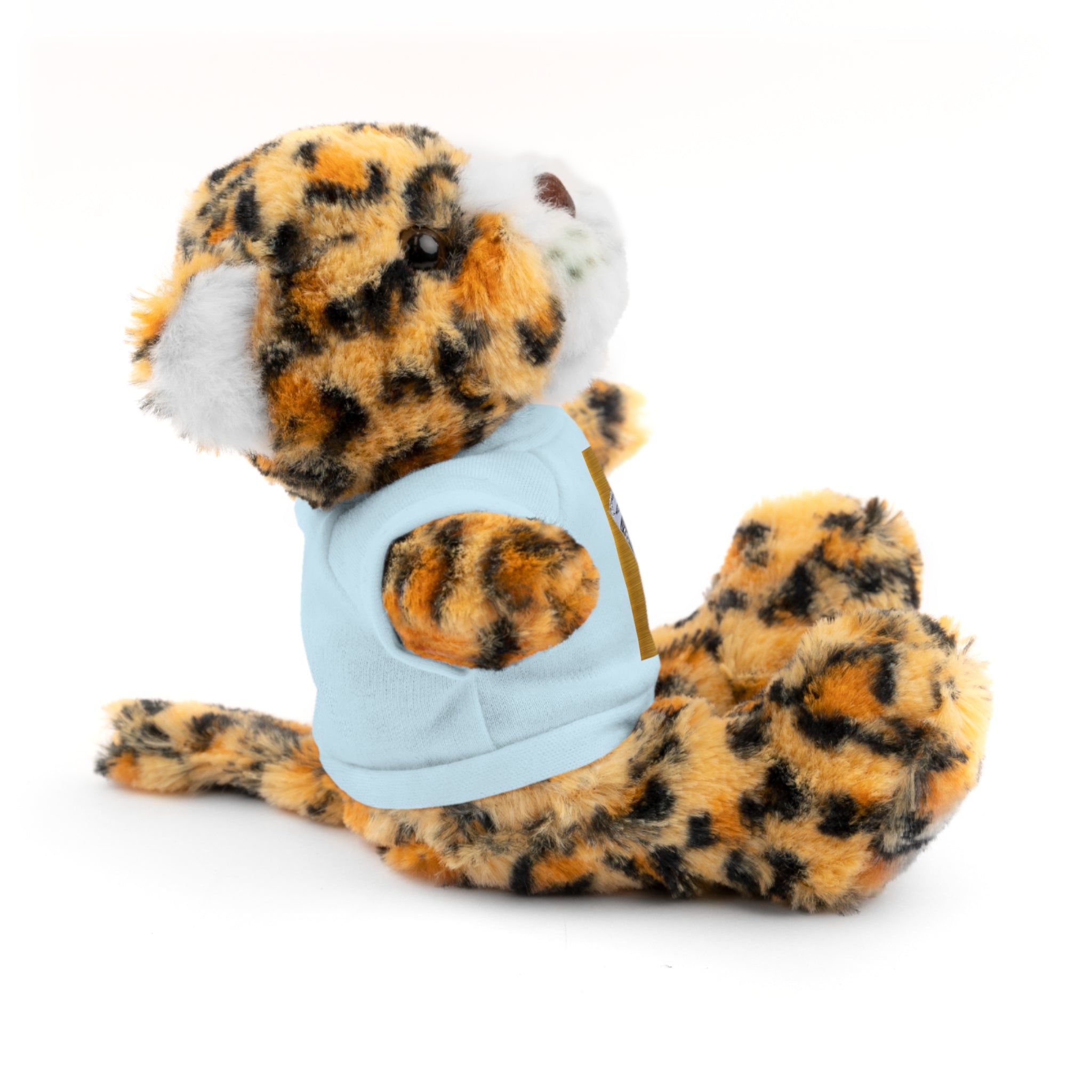 Teddy Bear with 'D'Valley' Gold Heart Tee — Cute Plush Gift for Kids & Loved Ones