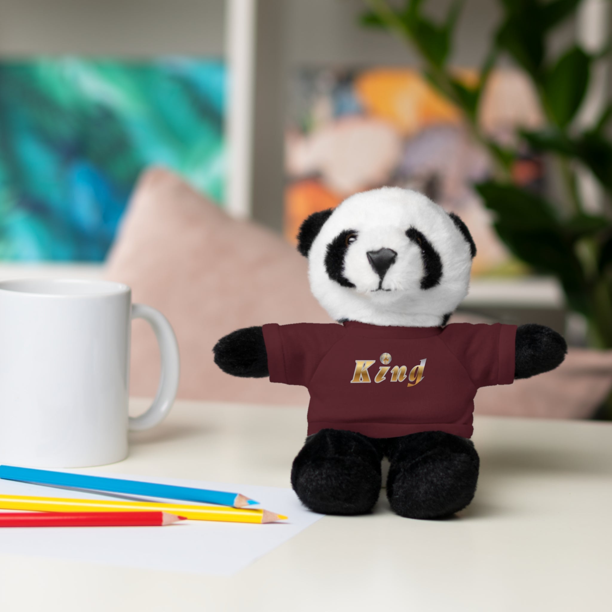 KindKing Teddy Bear with 'KindKing' Tee – Plush Stuffed Animal Gift