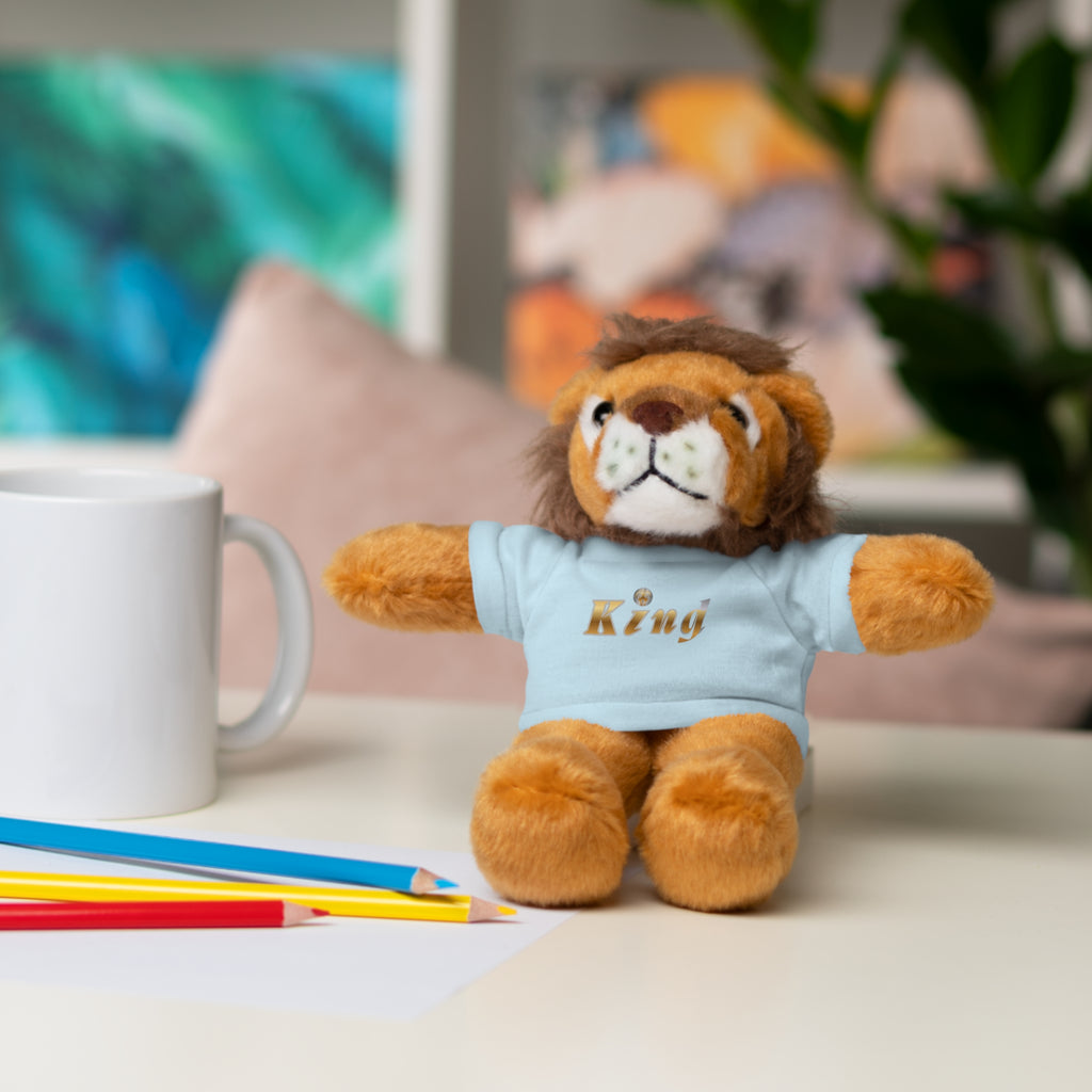 KindKing Teddy Bear with 'KindKing' Tee – Plush Stuffed Animal Gift