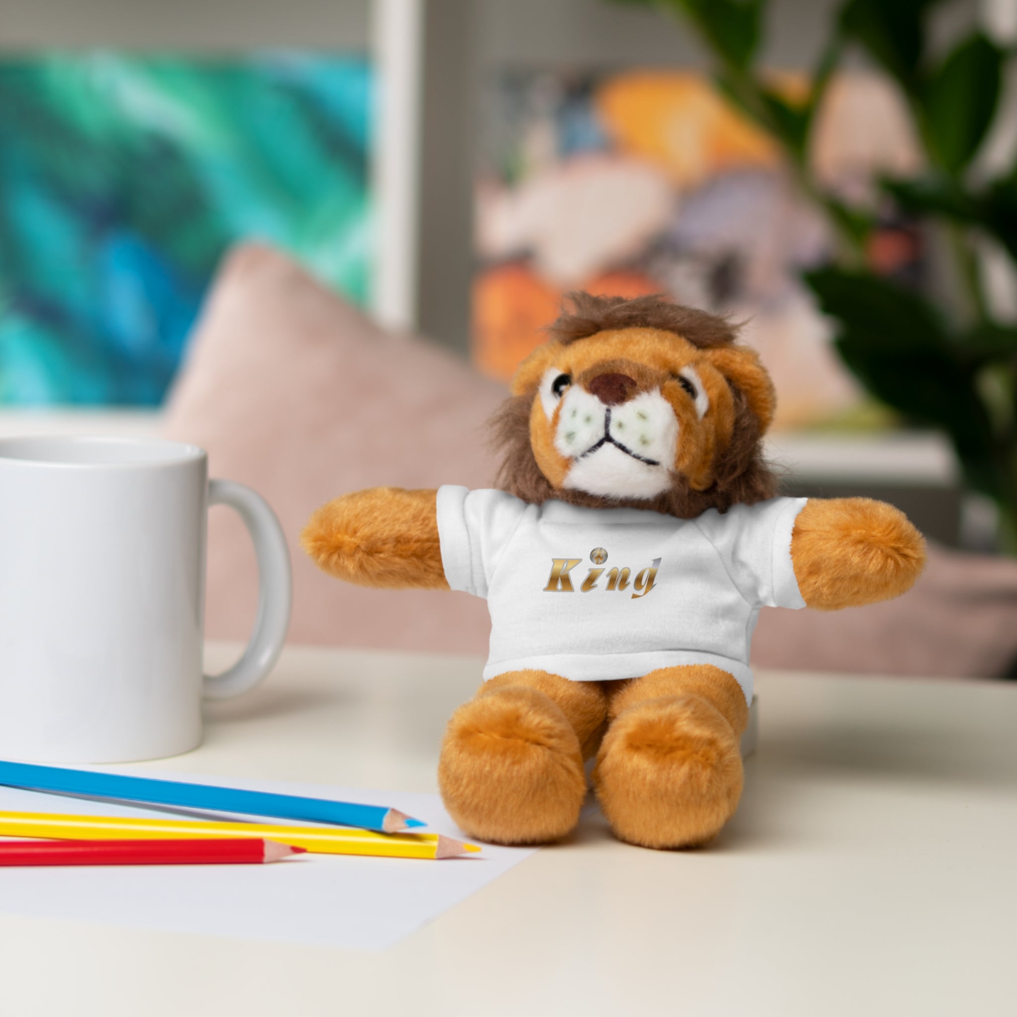 KindKing Teddy Bear with 'KindKing' Tee – Plush Stuffed Animal Gift