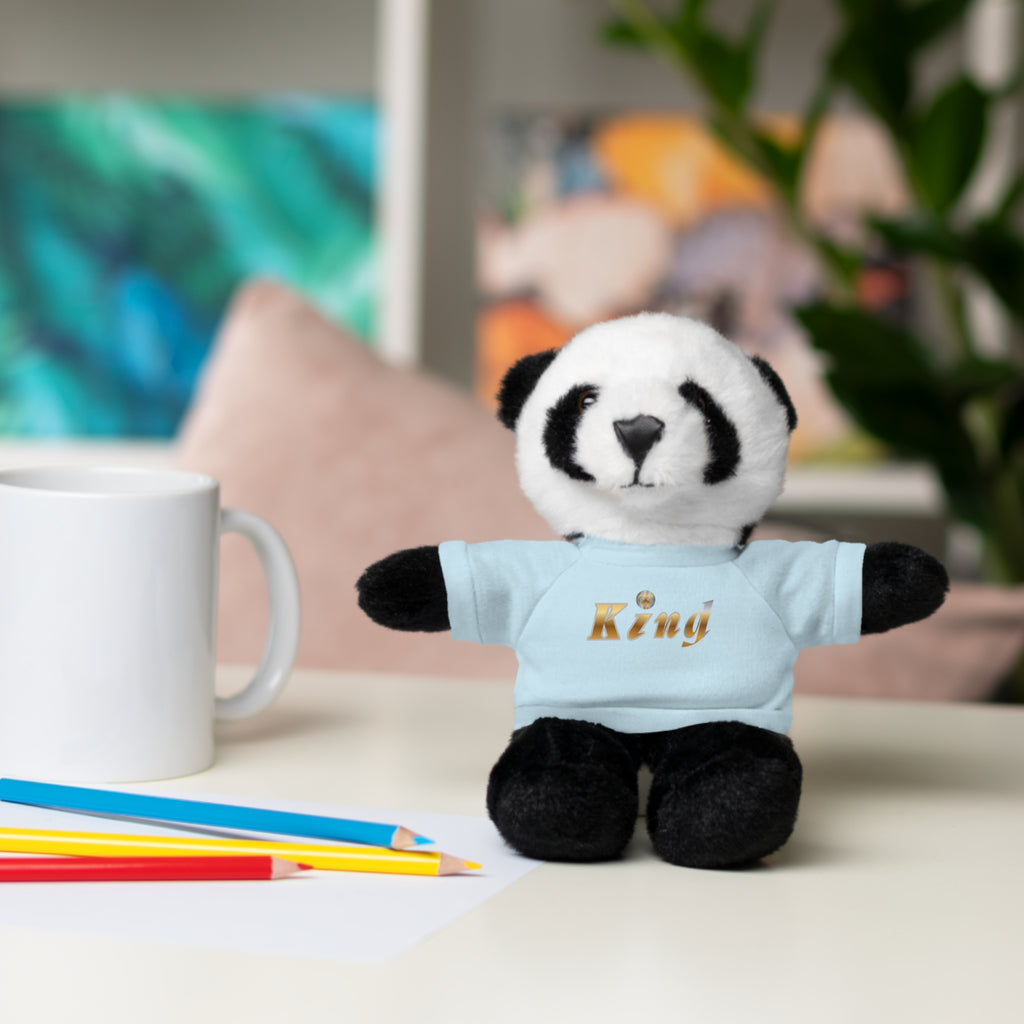 KindKing Teddy Bear with 'KindKing' Tee – Plush Stuffed Animal Gift
