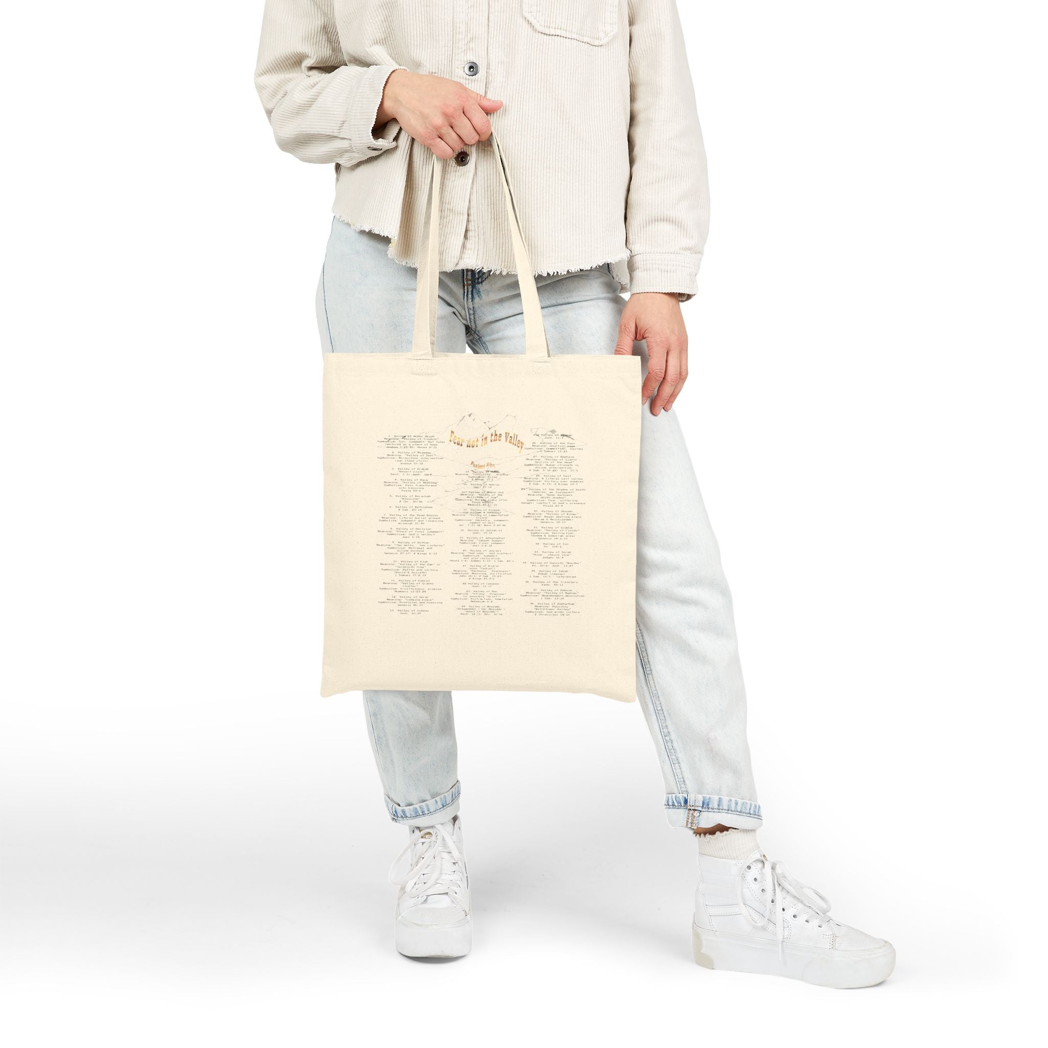 Canvas Tote Bag — Golden Heart Bird Design with Song Lyrics