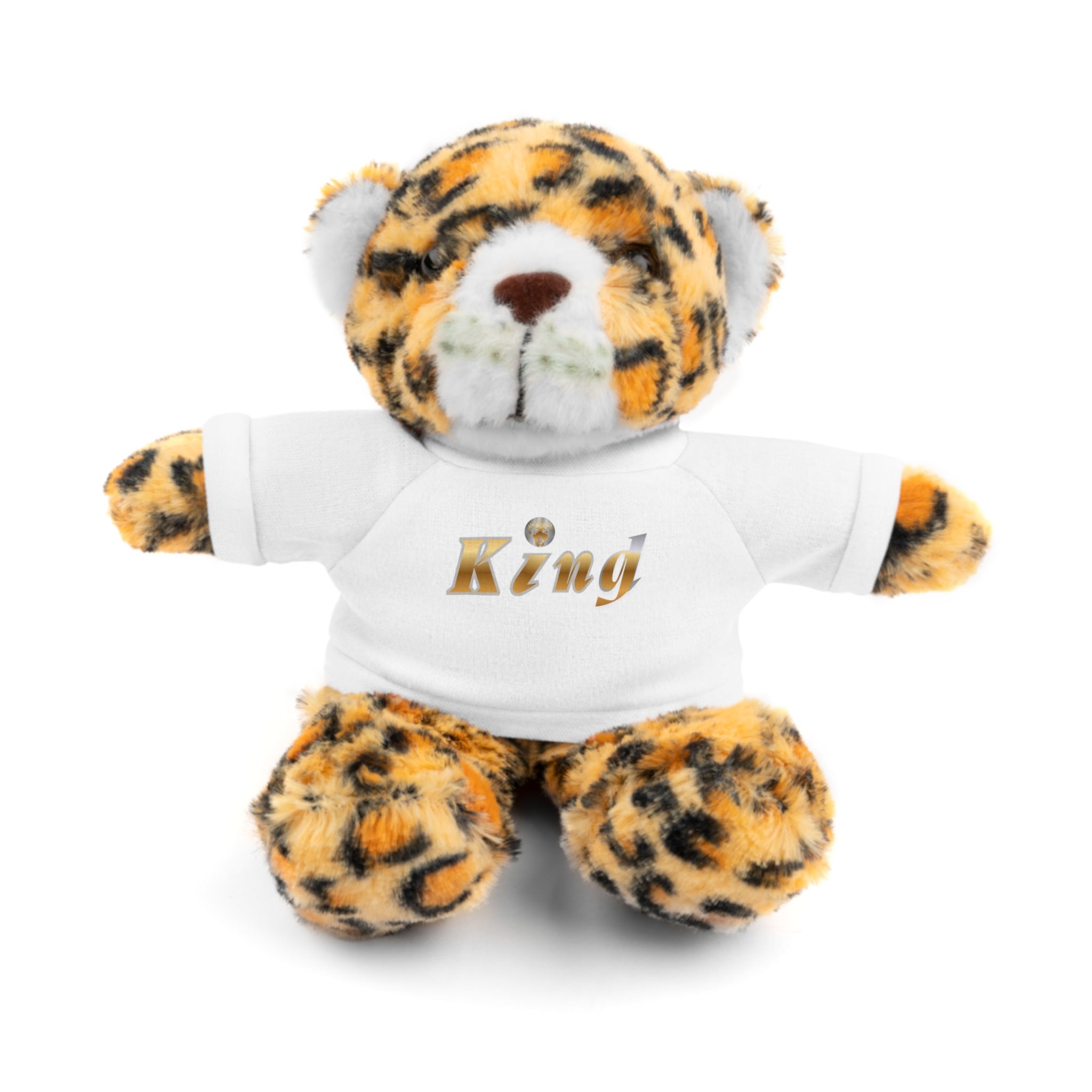 KindKing Teddy Bear with 'KindKing' Tee – Plush Stuffed Animal Gift
