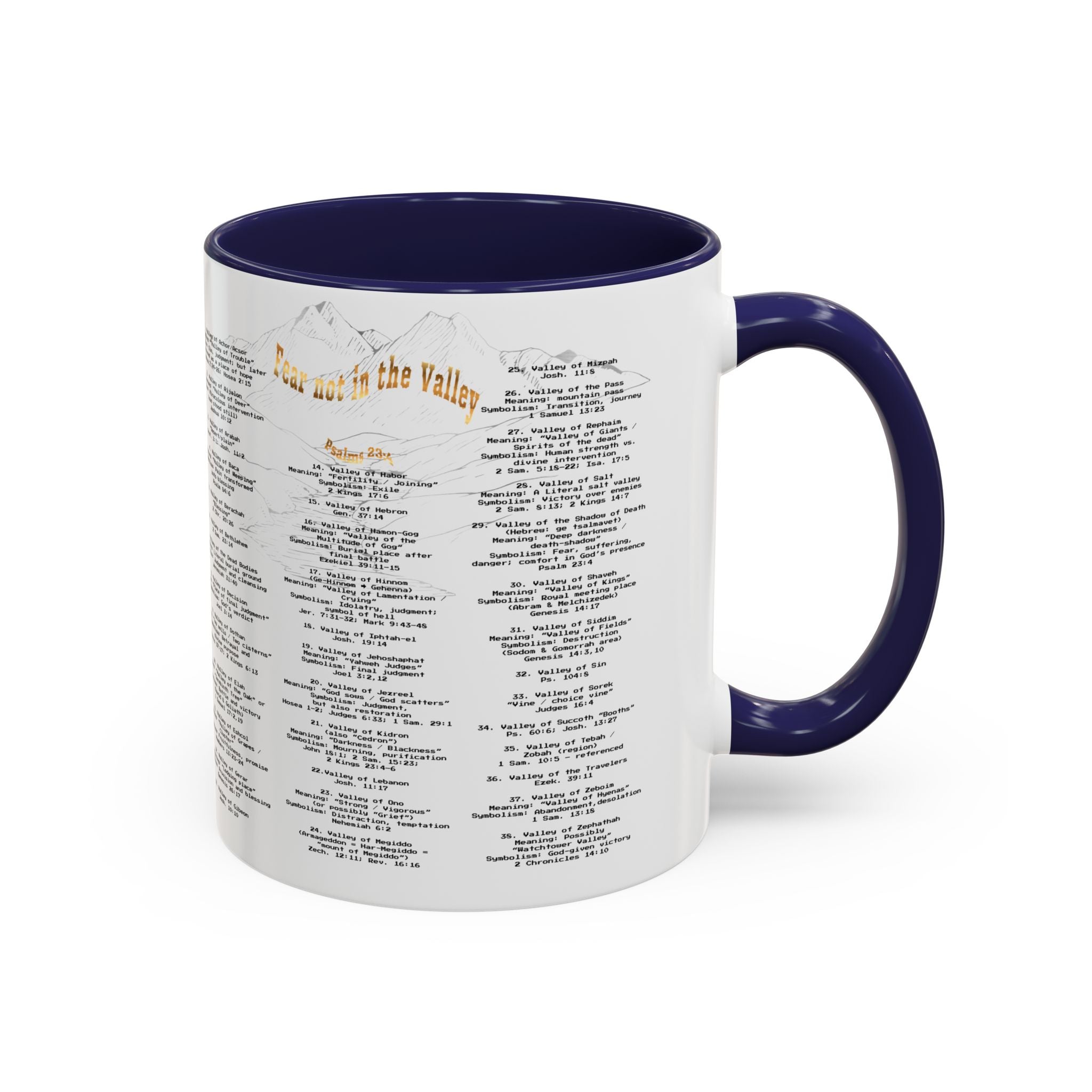 Coffee Mug — "Down in the Valley" Lyrics Accent Mug (11/15oz)