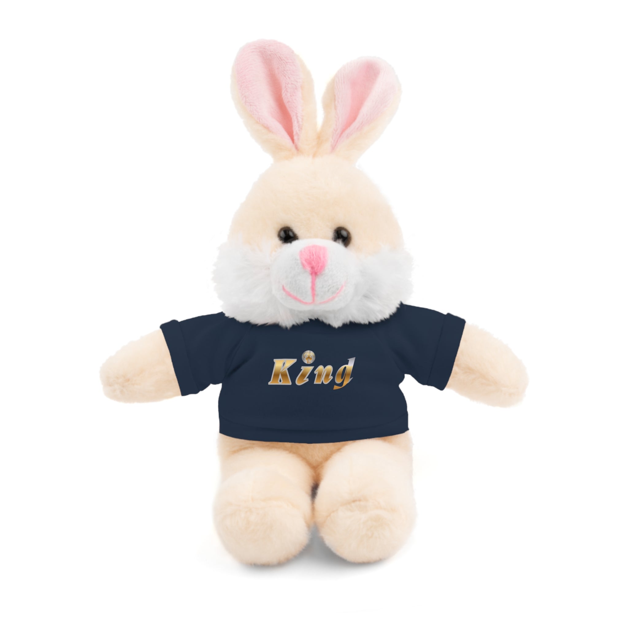 KindKing Teddy Bear with 'KindKing' Tee – Plush Stuffed Animal Gift