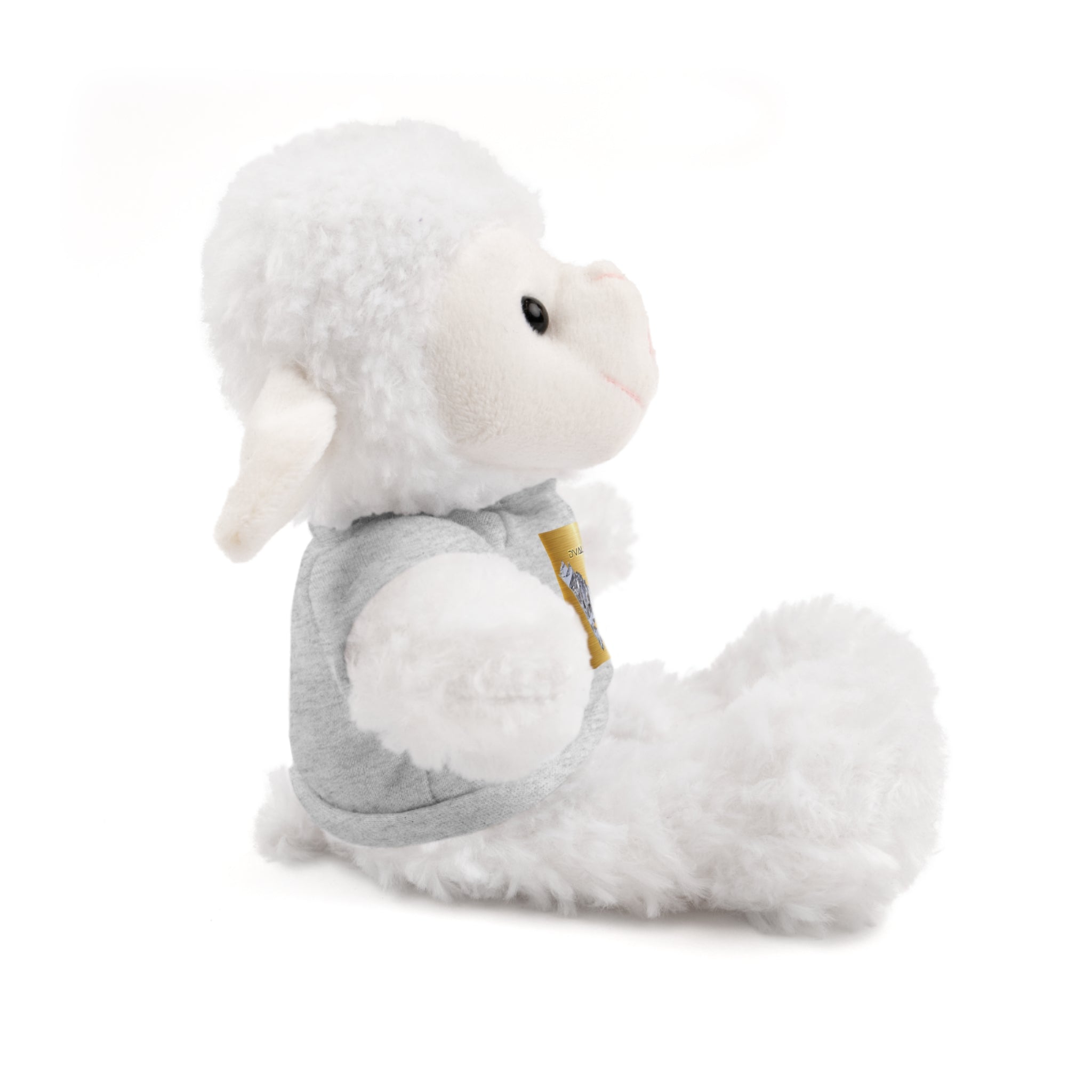 Teddy Bear with 'D'Valley' Gold Heart Tee — Cute Plush Gift for Kids & Loved Ones
