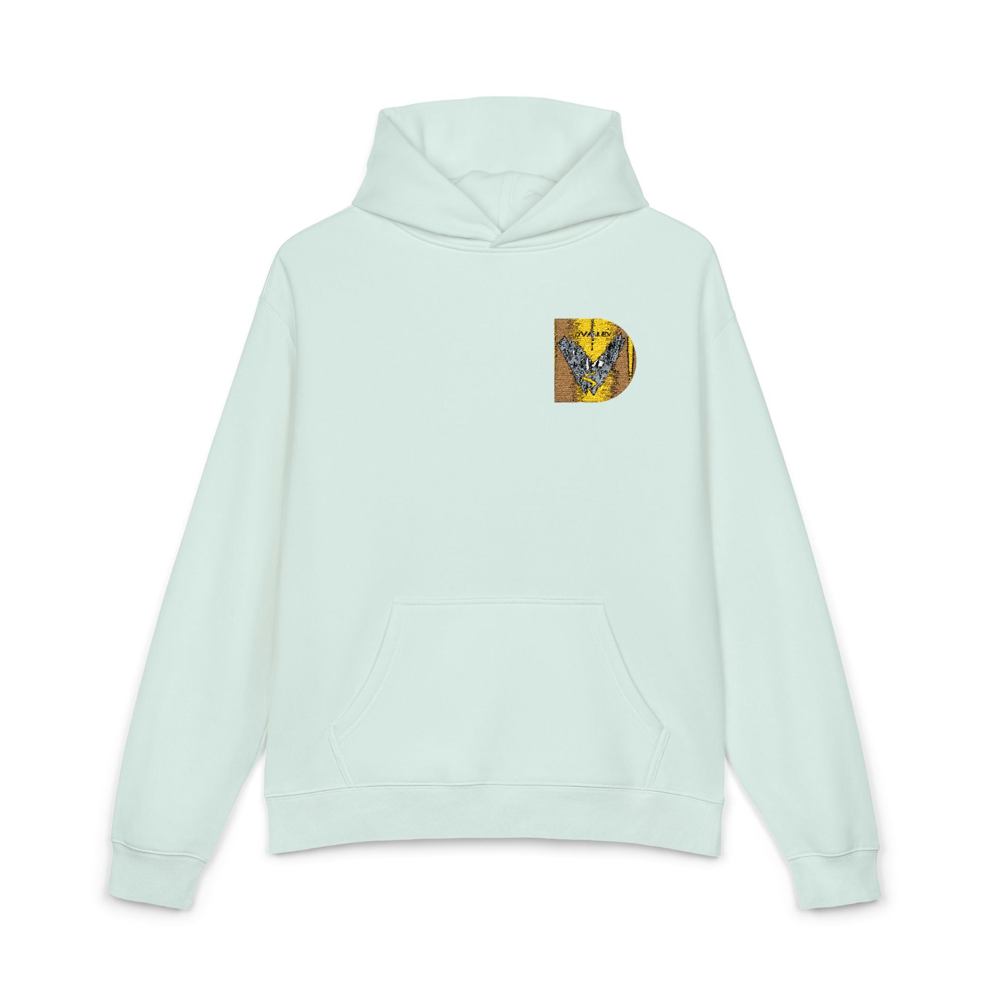 Gold Sequin D Initial Hoodie — Personalized Letter Pullover