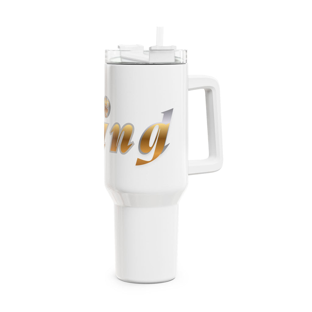 40oz KindKing Tumbler – Gold Script Stainless Travel Tumbler