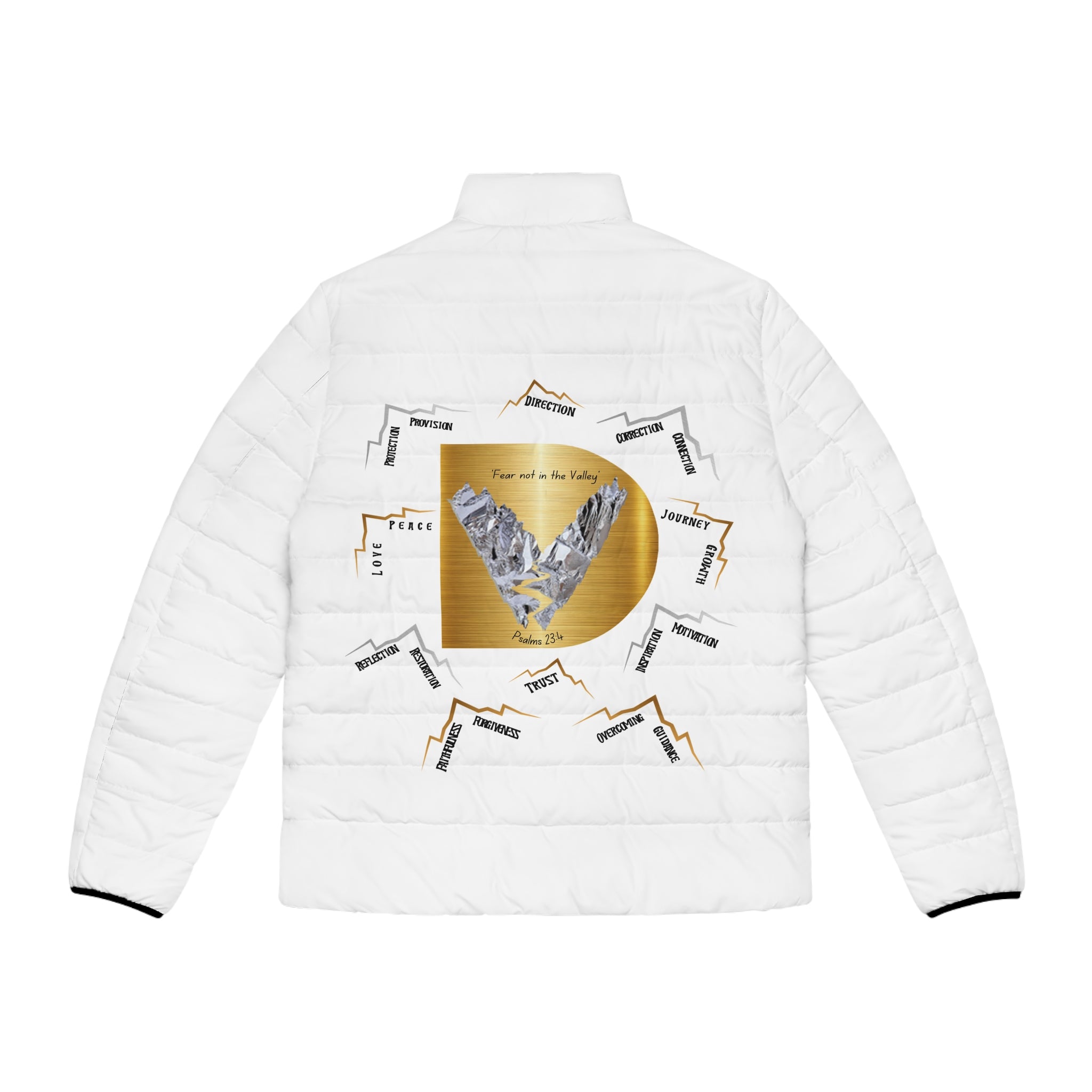 D'Valley Puffer Jacket Mountain Logo