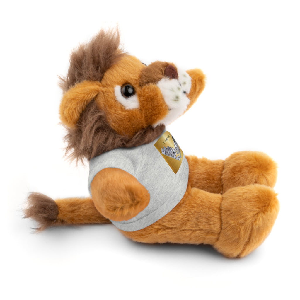 Teddy Bear with 'D'Valley' Gold Heart Tee — Cute Plush Gift for Kids & Loved Ones
