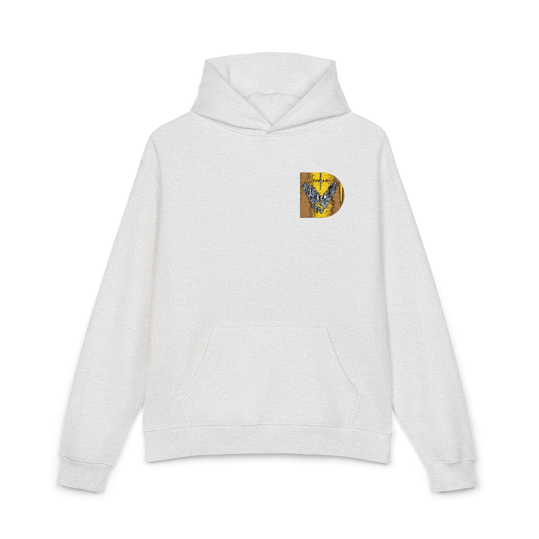 Gold Sequin D Initial Hoodie — Personalized Letter Pullover