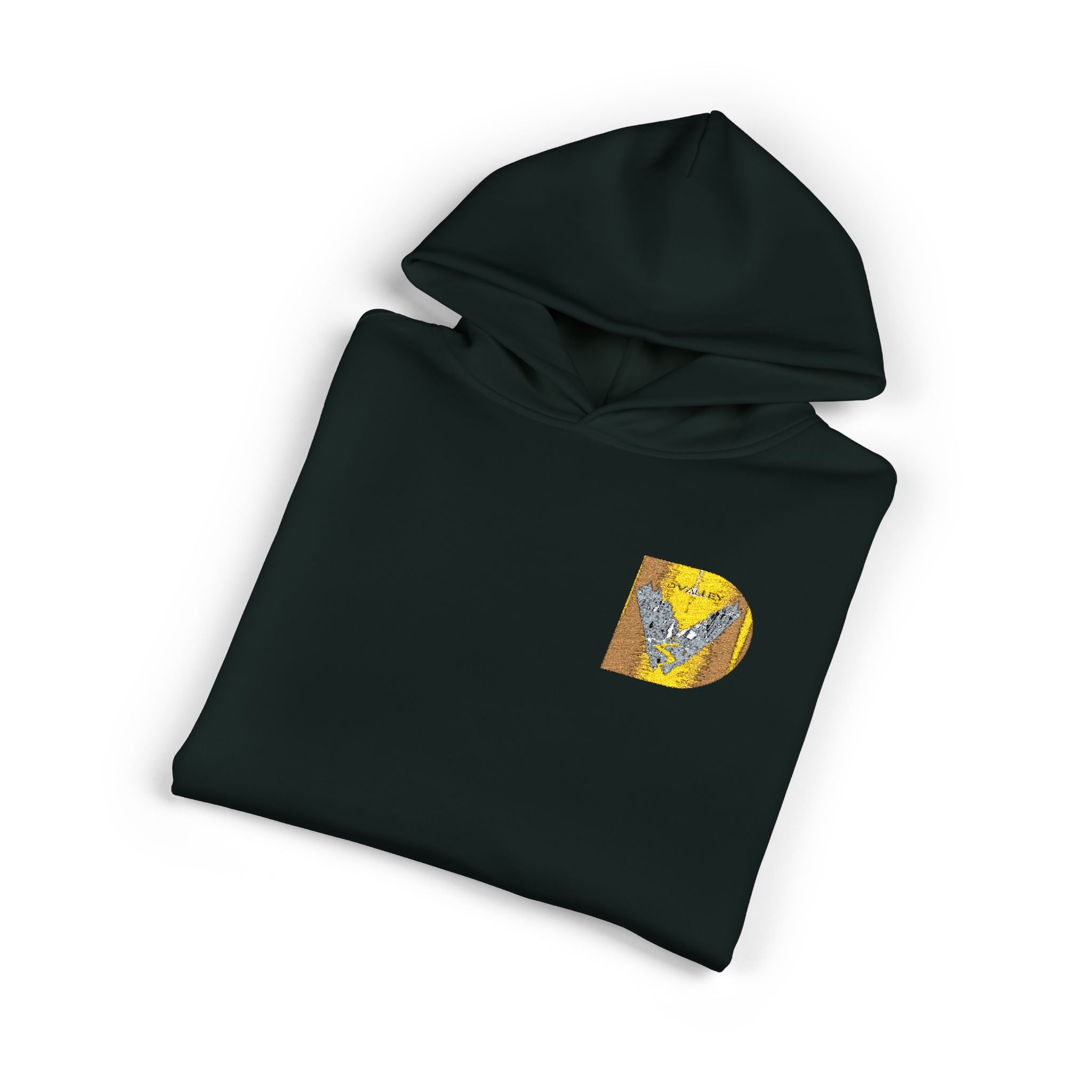 Gold Sequin D Initial Hoodie — Personalized Letter Pullover