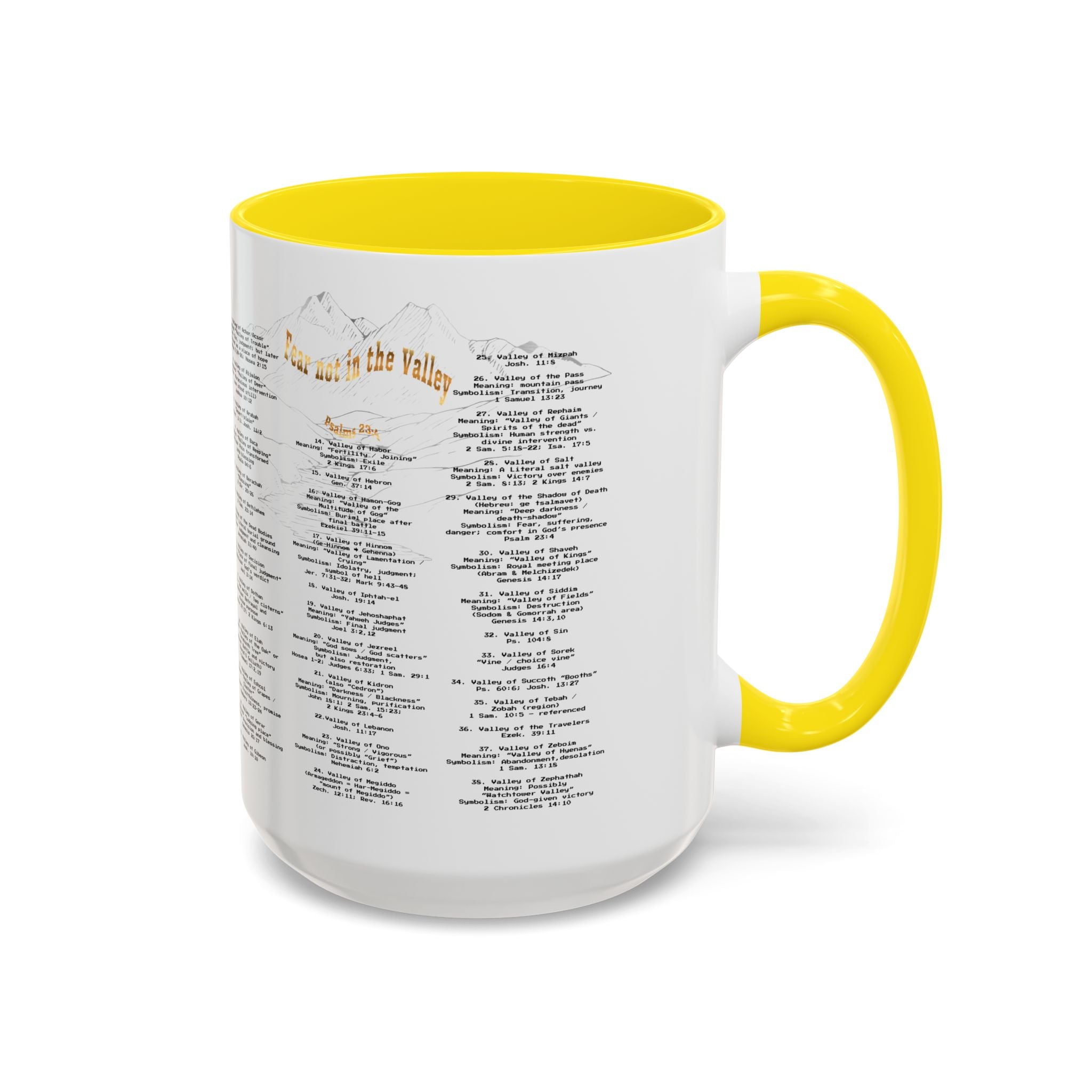 Coffee Mug — "Down in the Valley" Lyrics Accent Mug (11/15oz)