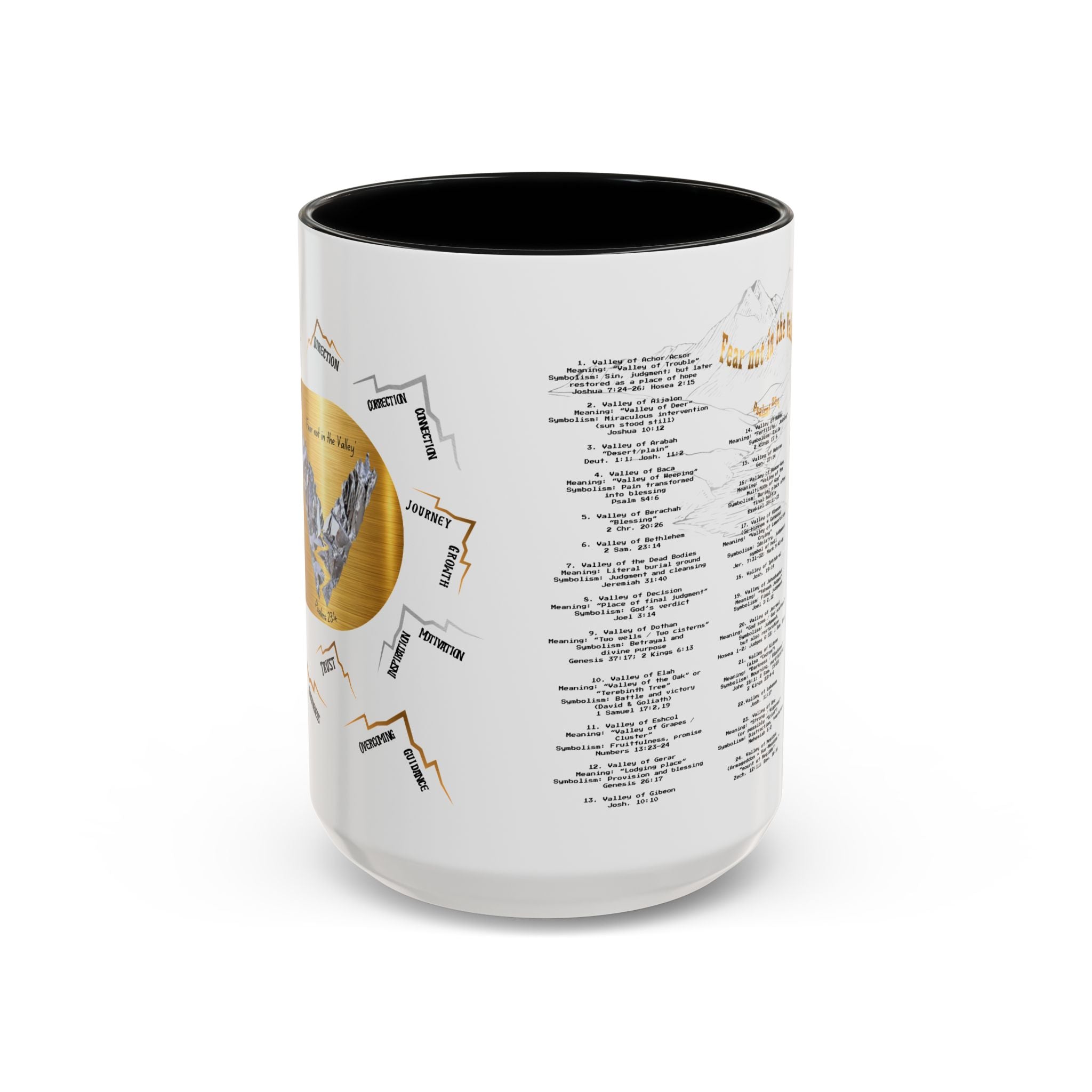 Coffee Mug — "Down in the Valley" Lyrics Accent Mug (11/15oz)