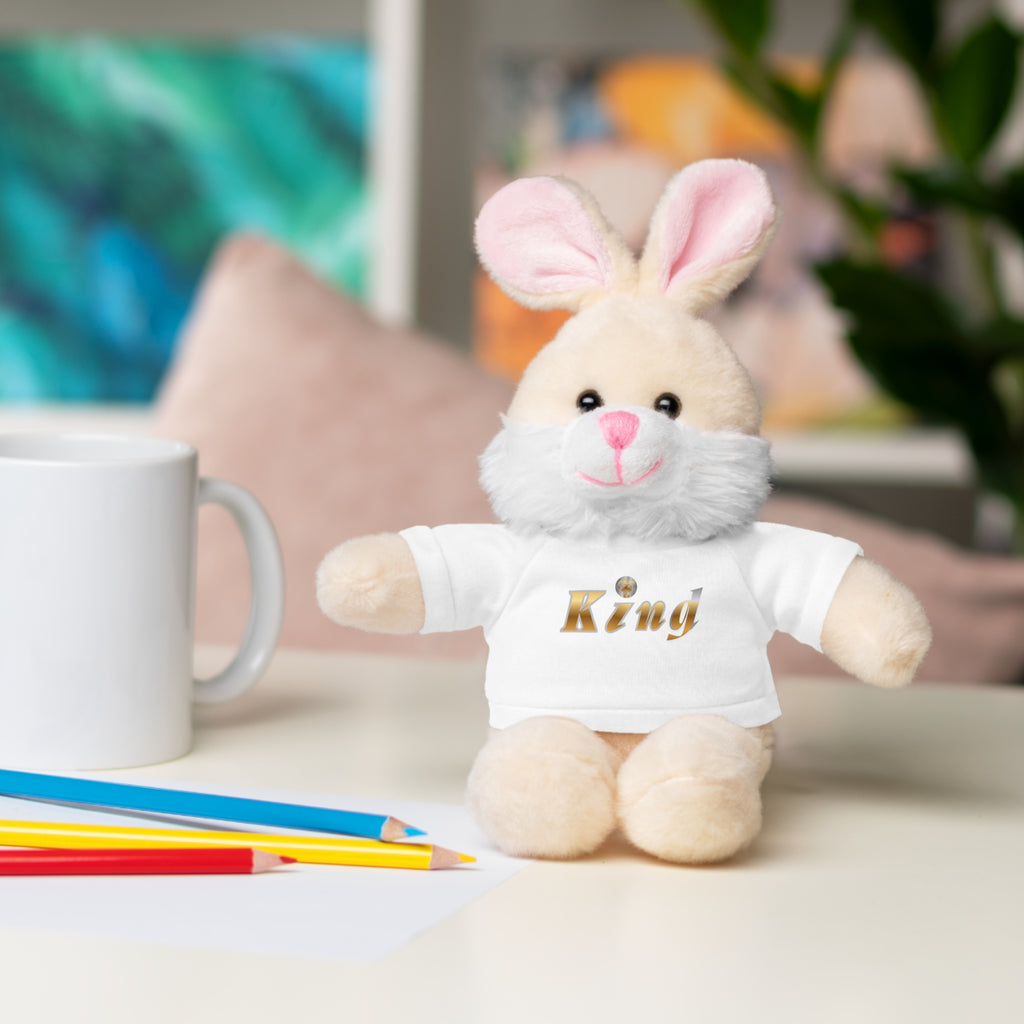 KindKing Teddy Bear with 'KindKing' Tee – Plush Stuffed Animal Gift