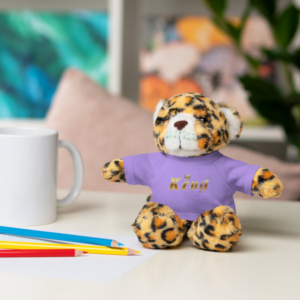KindKing Teddy Bear with 'KindKing' Tee – Plush Stuffed Animal Gift