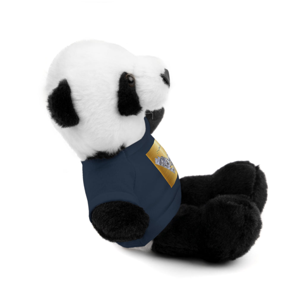 Teddy Bear with 'D'Valley' Gold Heart Tee — Cute Plush Gift for Kids & Loved Ones