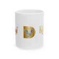 Golden KindKing Ceramic Mug — Regal Foil Lettering Coffee Cup (11oz, 15oz)