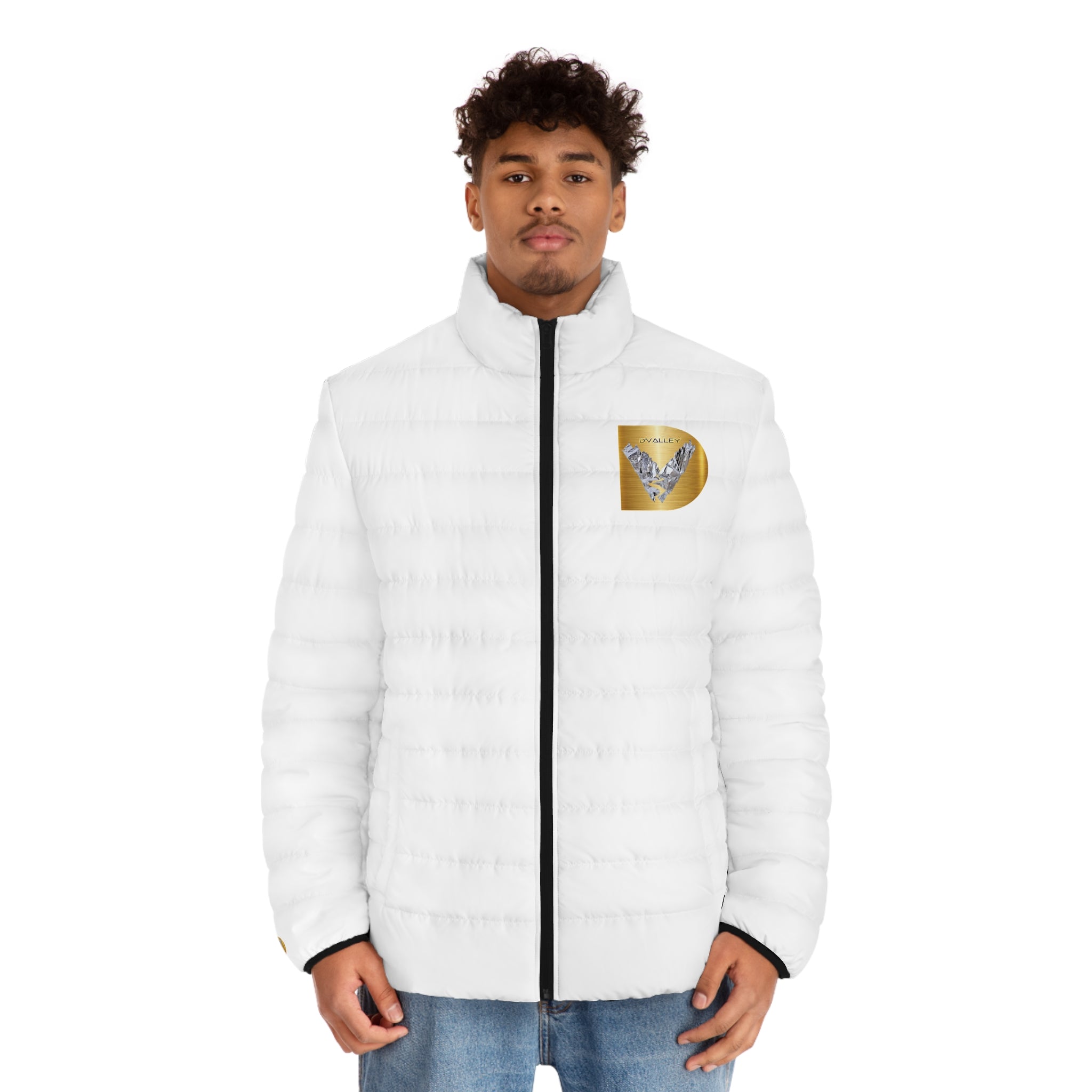D'Valley Puffer Jacket Mountain Logo