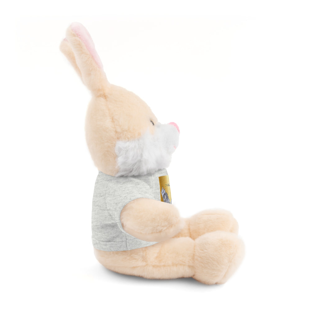 Teddy Bear with 'D'Valley' Gold Heart Tee — Cute Plush Gift for Kids & Loved Ones