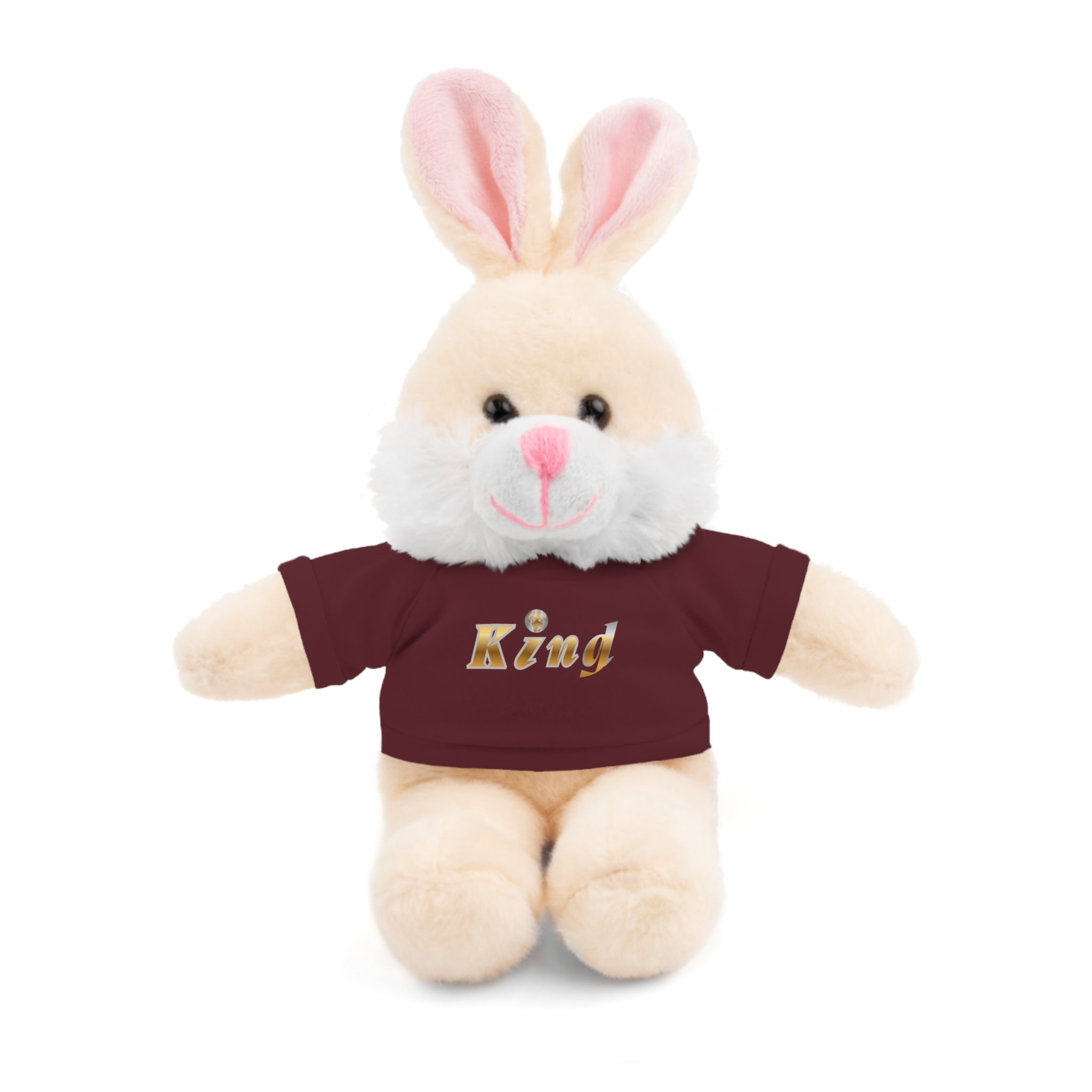 KindKing Teddy Bear with 'KindKing' Tee – Plush Stuffed Animal Gift