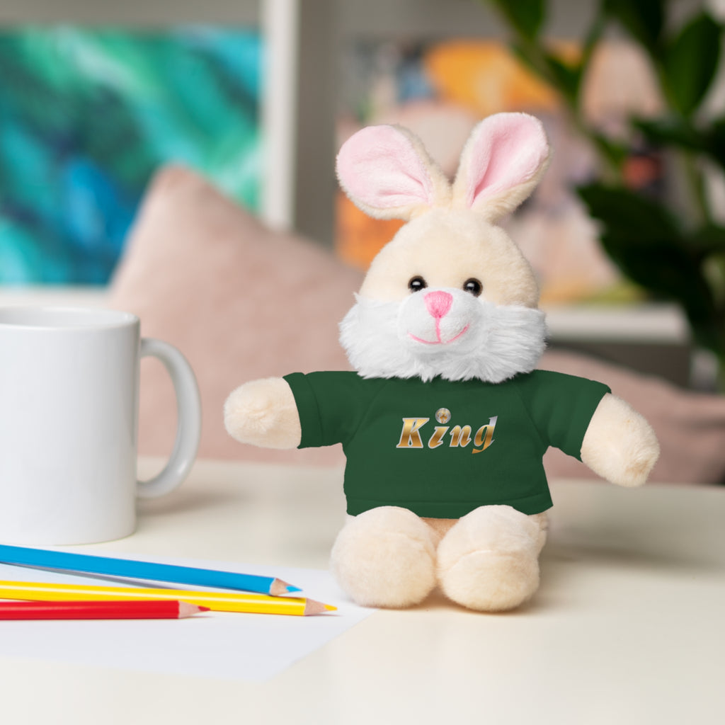 KindKing Teddy Bear with 'KindKing' Tee – Plush Stuffed Animal Gift