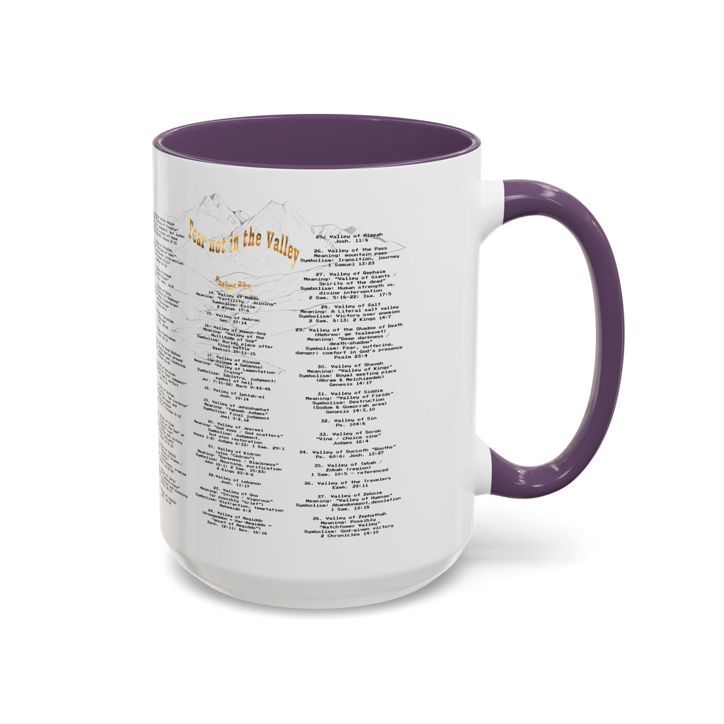 Coffee Mug — "Down in the Valley" Lyrics Accent Mug (11/15oz)