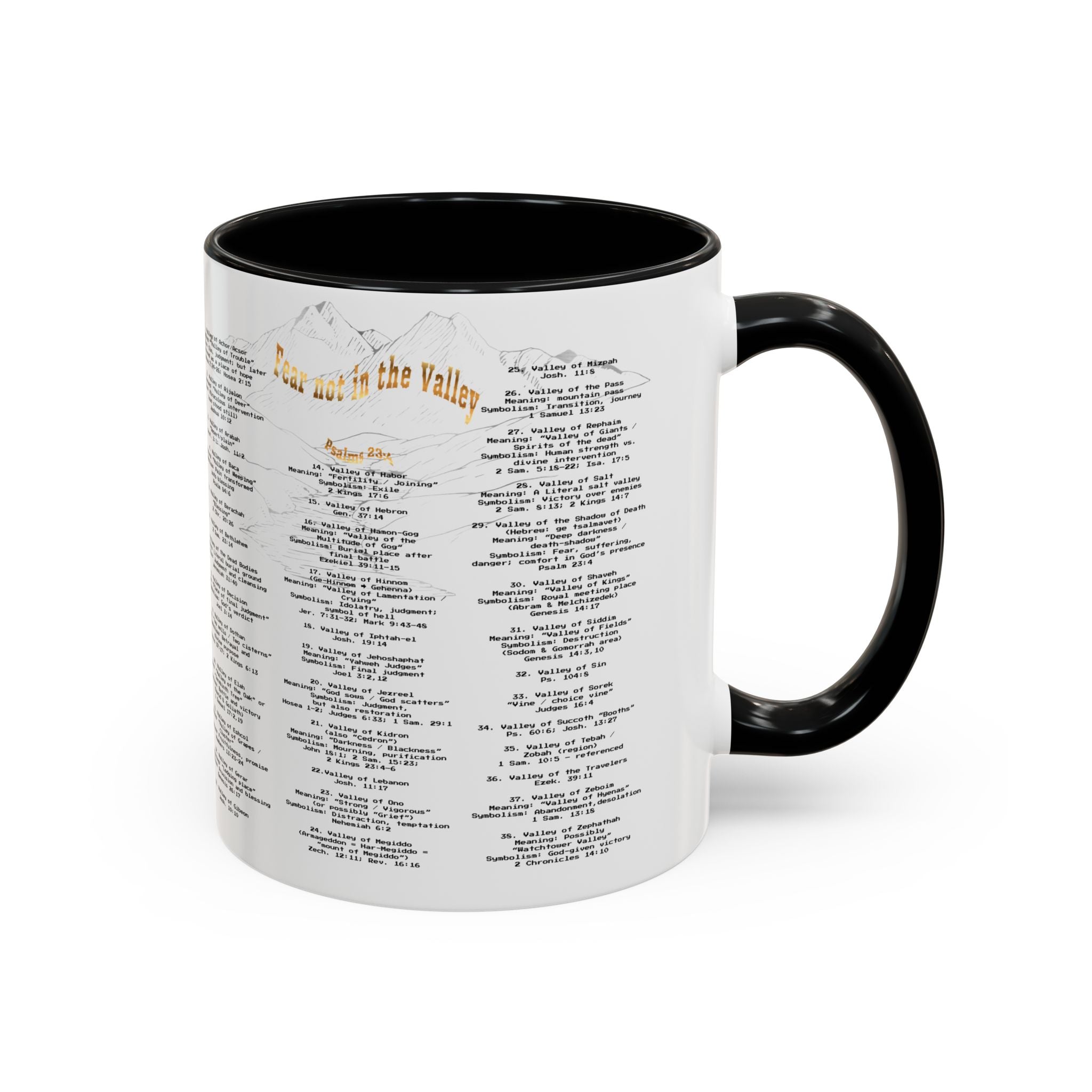 Coffee Mug — "Down in the Valley" Lyrics Accent Mug (11/15oz)