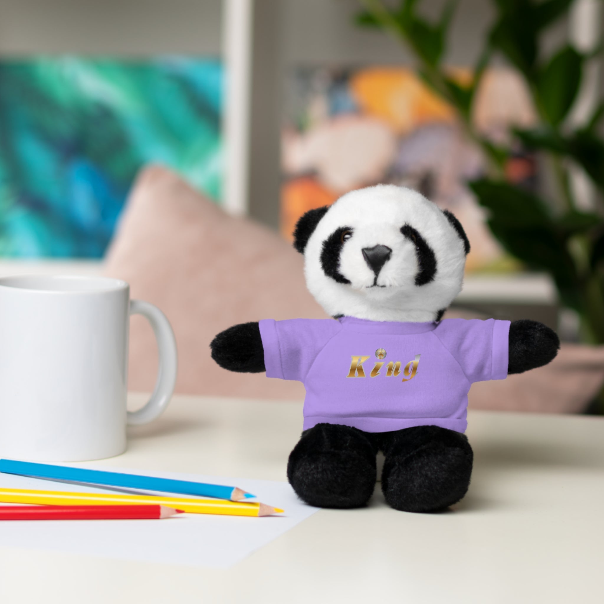 KindKing Teddy Bear with 'KindKing' Tee – Plush Stuffed Animal Gift