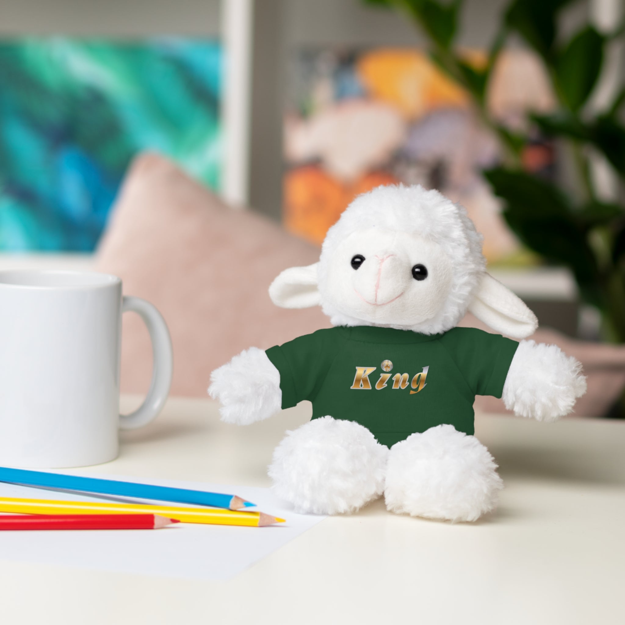 KindKing Teddy Bear with 'KindKing' Tee – Plush Stuffed Animal Gift