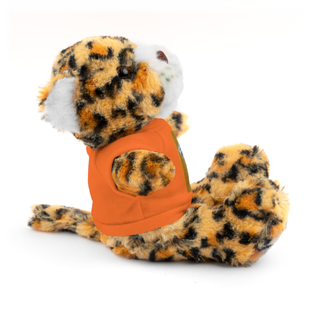 Teddy Bear with 'D'Valley' Gold Heart Tee — Cute Plush Gift for Kids & Loved Ones