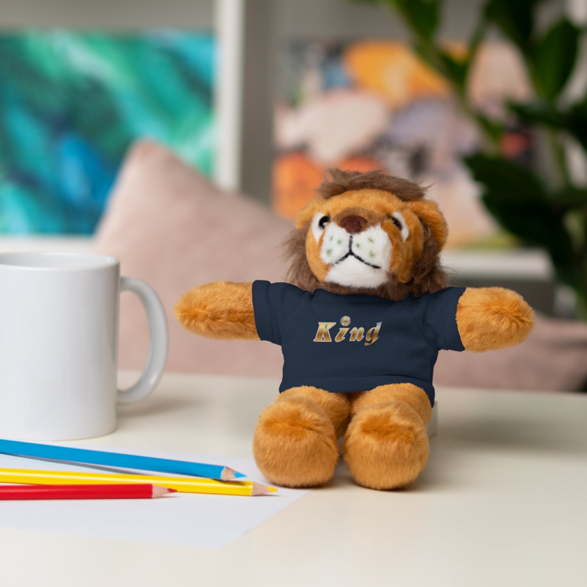 KindKing Teddy Bear with 'KindKing' Tee – Plush Stuffed Animal Gift