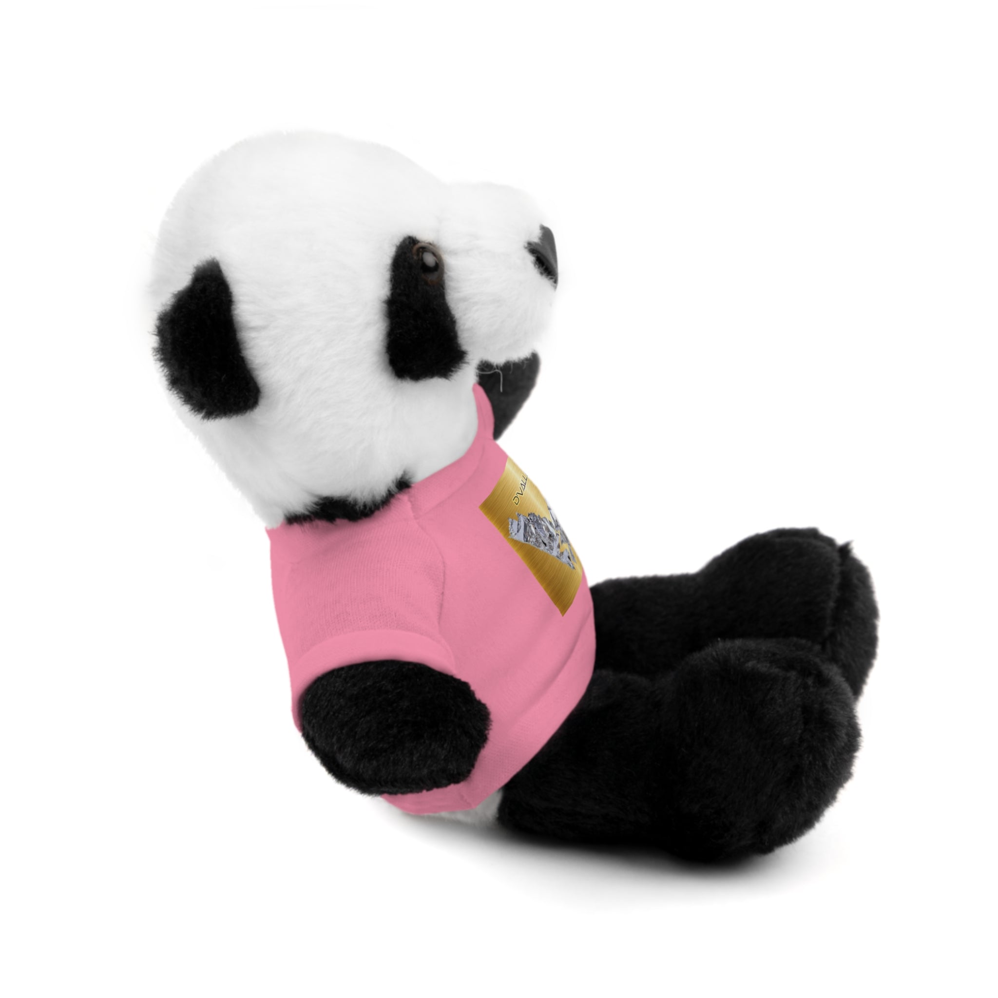 Teddy Bear with 'D'Valley' Gold Heart Tee — Cute Plush Gift for Kids & Loved Ones