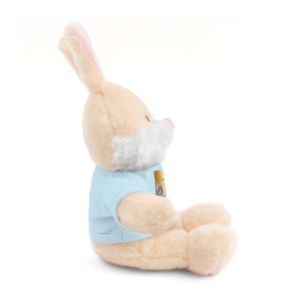 Teddy Bear with 'D'Valley' Gold Heart Tee — Cute Plush Gift for Kids & Loved Ones