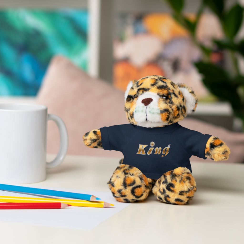 KindKing Teddy Bear with 'KindKing' Tee – Plush Stuffed Animal Gift